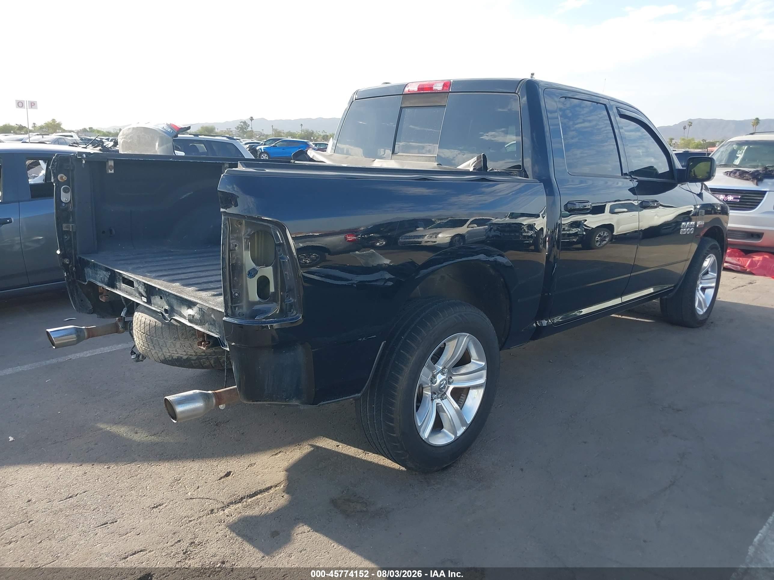 2014 Ram 1500 Sport Black vin: 1C6RR7MT0ES280953