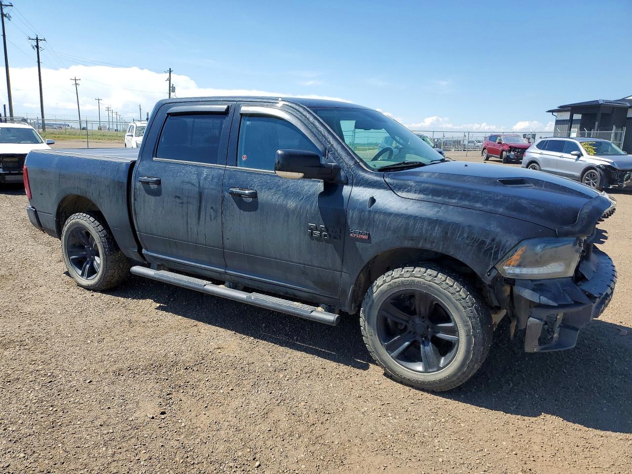 2015 Ram 1500 Sport Black vin: 1C6RR7MT0FS766244