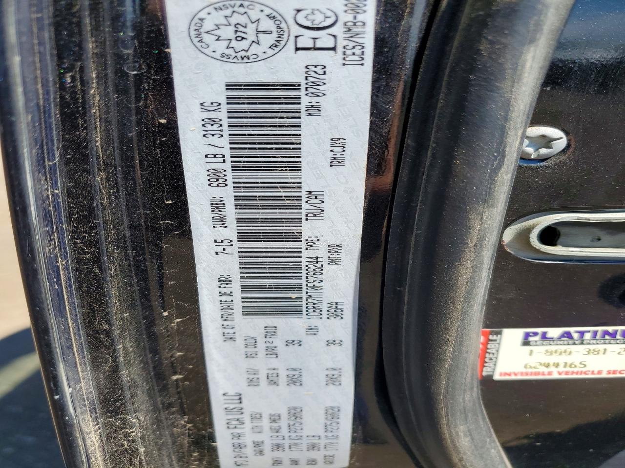 2015 Ram 1500 Sport Black vin: 1C6RR7MT0FS766244