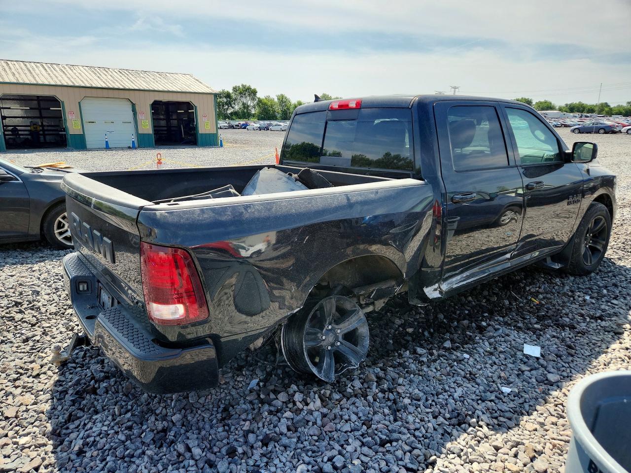 2018 Ram 1500 Sport Black vin: 1C6RR7MT0JS341857