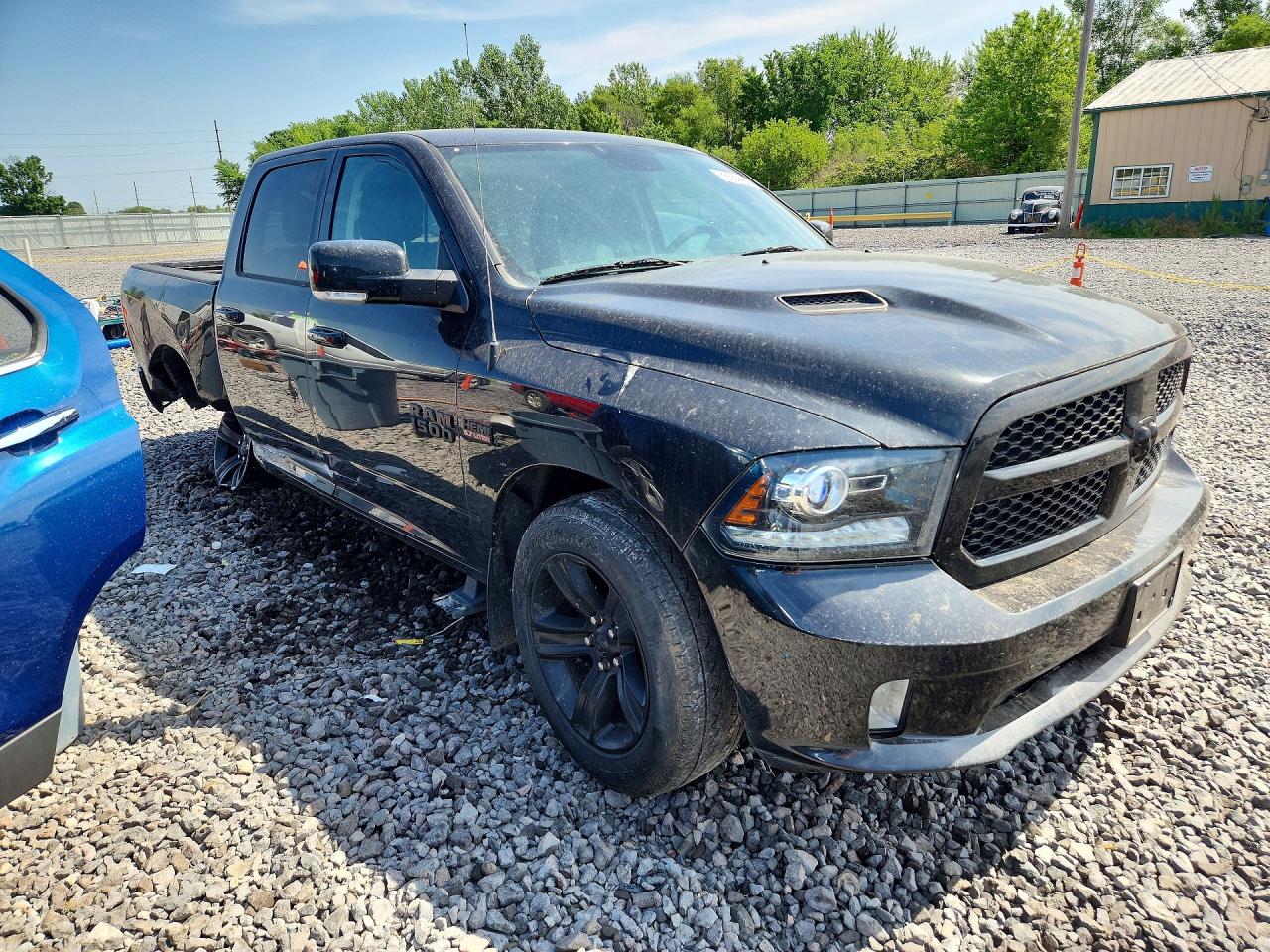 2018 Ram 1500 Sport Black vin: 1C6RR7MT0JS341857
