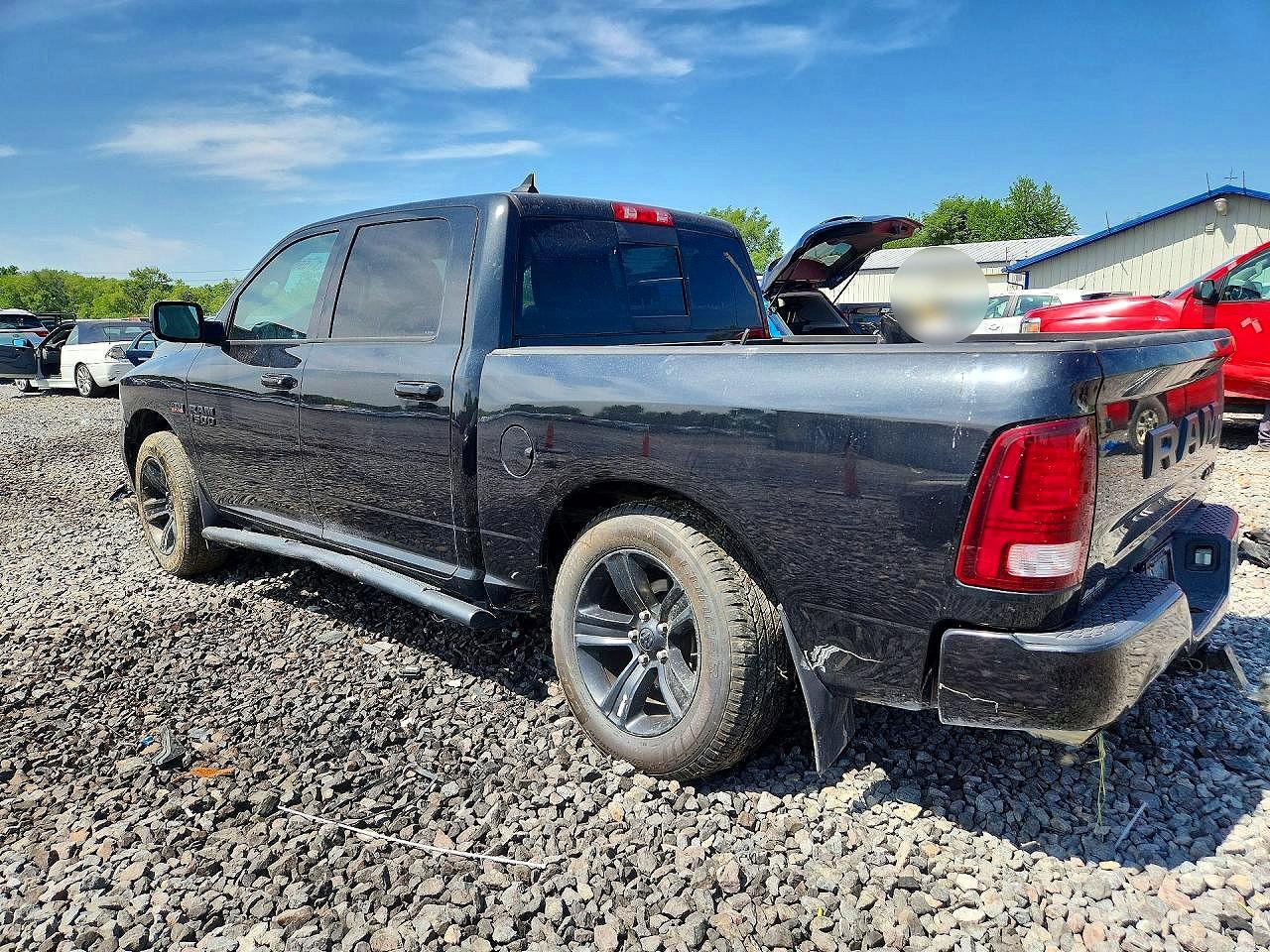 2018 Ram 1500 Sport Black vin: 1C6RR7MT0JS341857