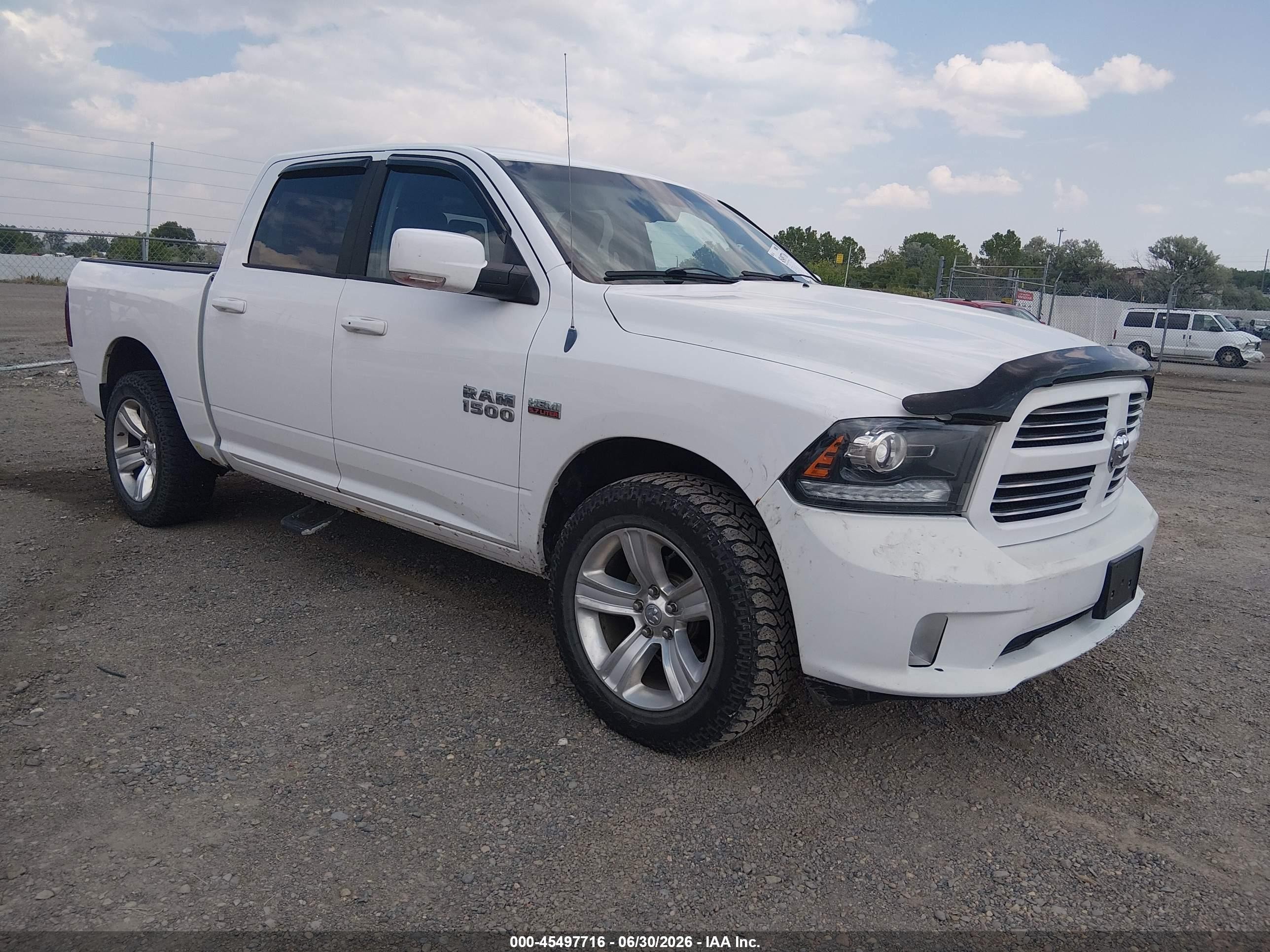 2013 Ram 1500 Sport Yellow vin: 1C6RR7MT1DS708902
