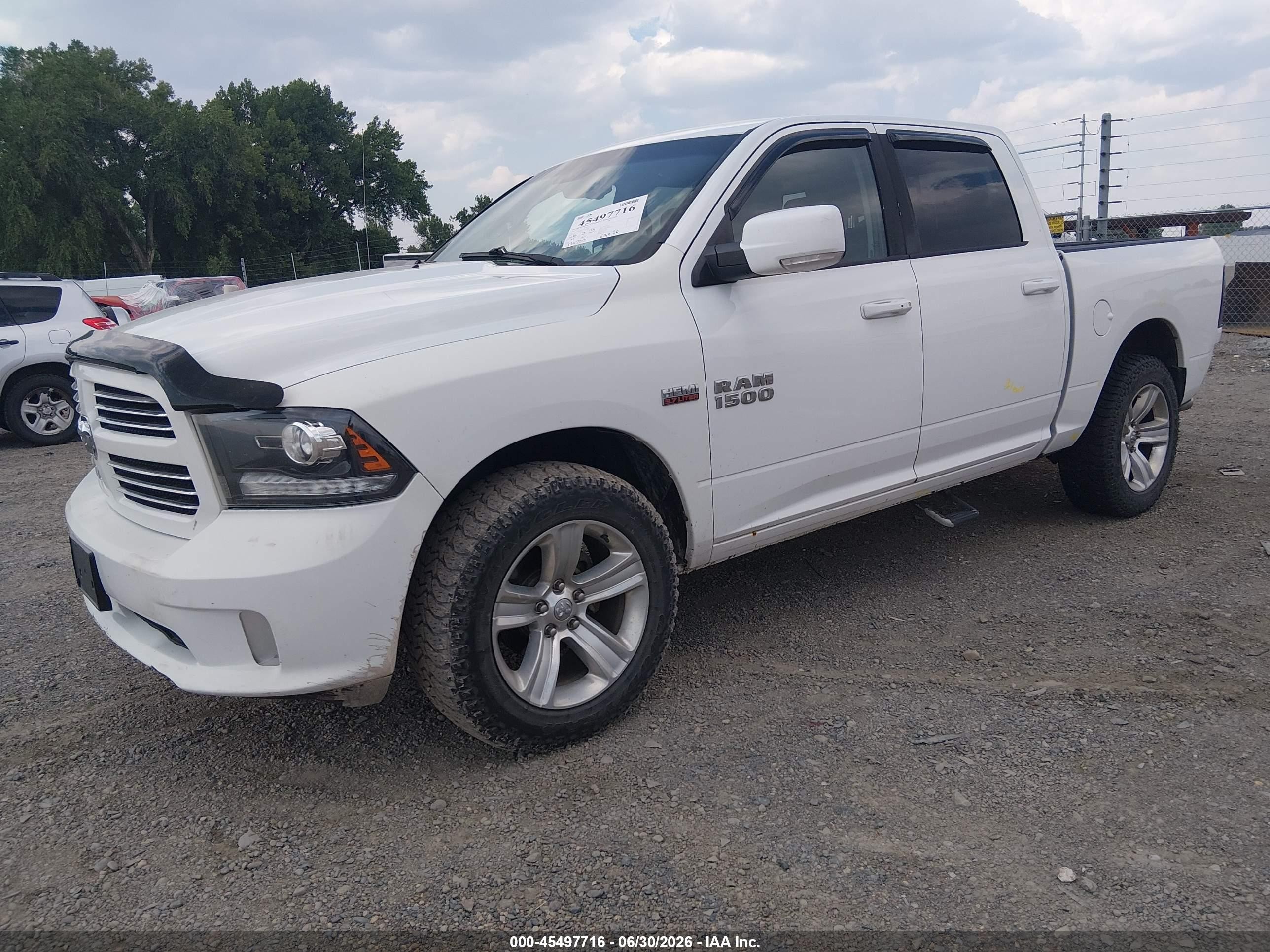 2013 Ram 1500 Sport Yellow vin: 1C6RR7MT1DS708902