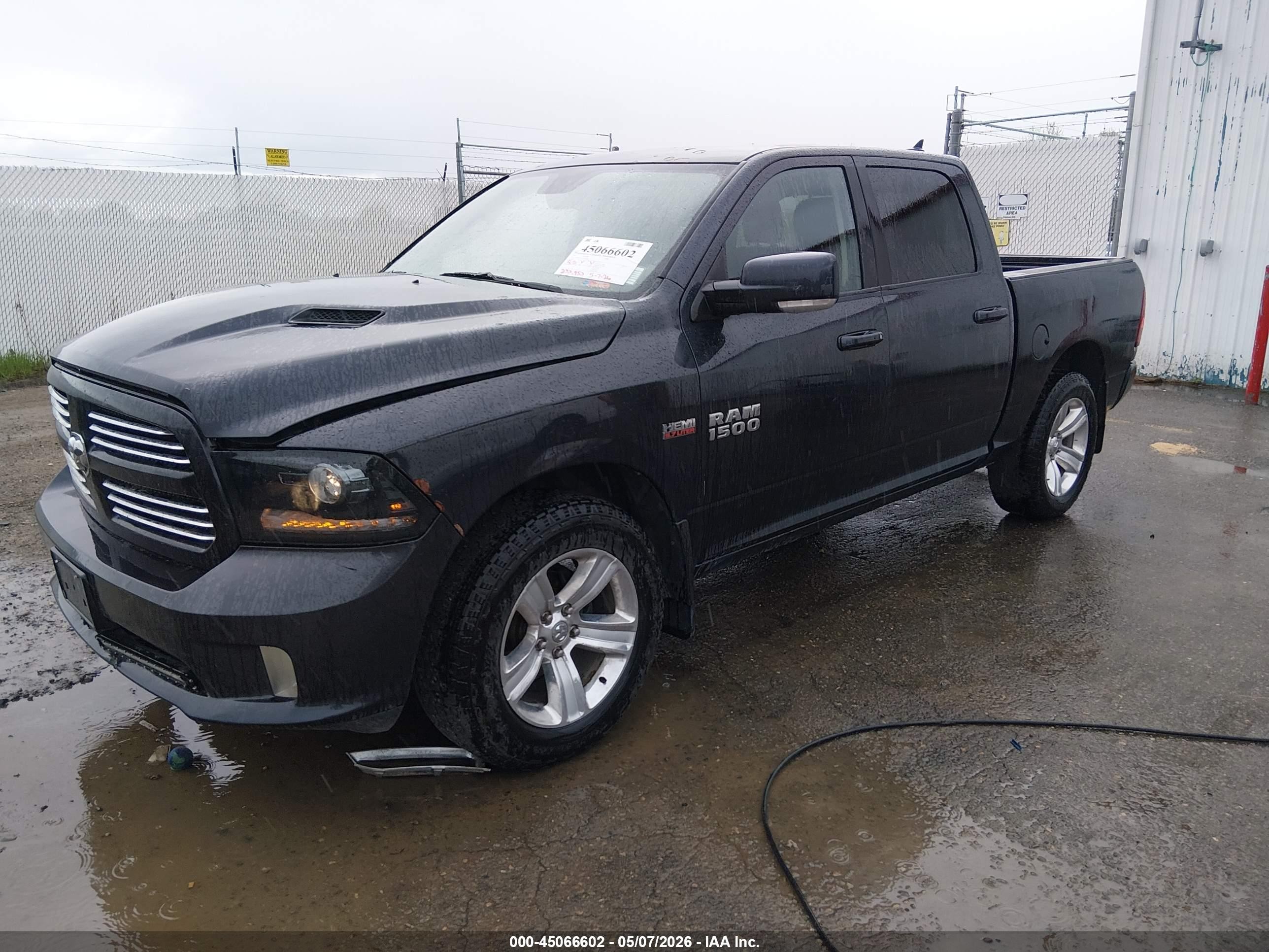 2015 Ram 1500 Sport Серый vin: 1C6RR7MT1FS518925