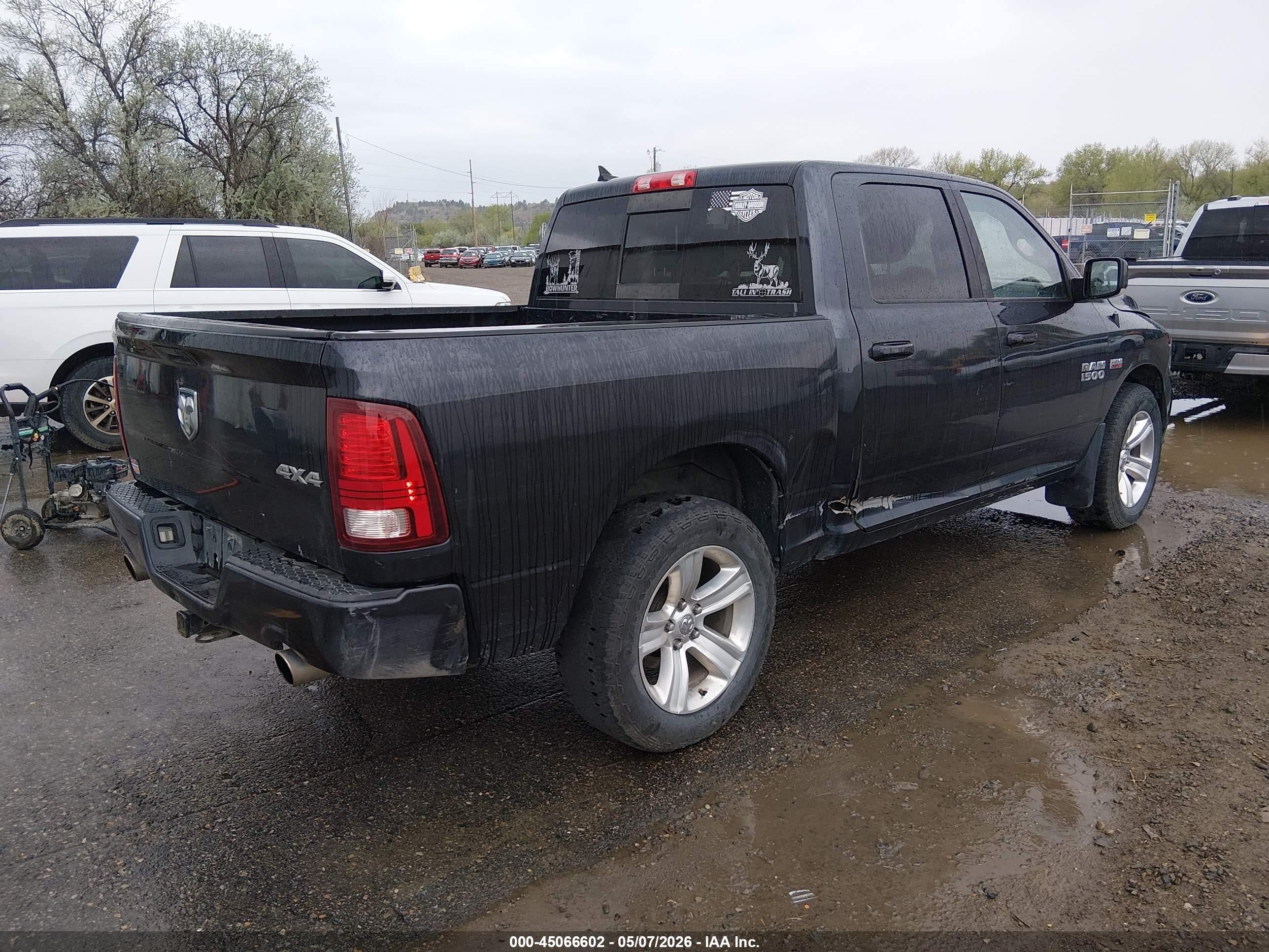 2015 Ram 1500 Sport Серый vin: 1C6RR7MT1FS518925