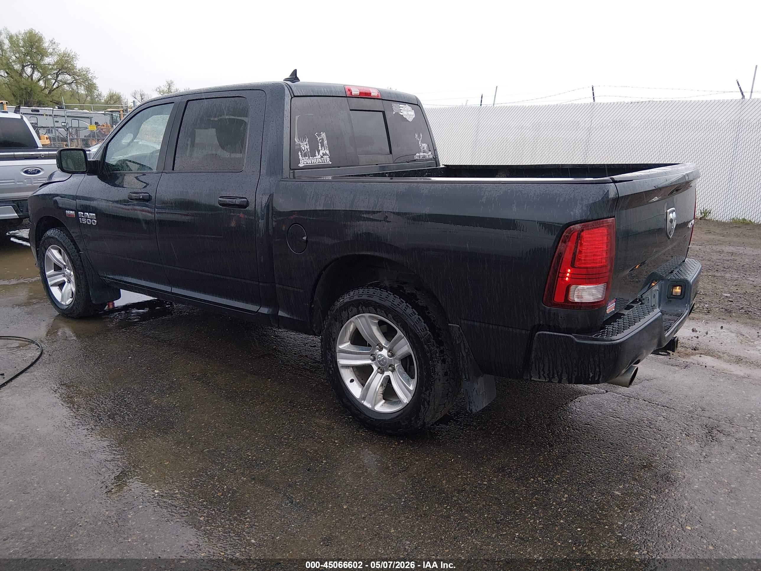 2015 Ram 1500 Sport Серый vin: 1C6RR7MT1FS518925