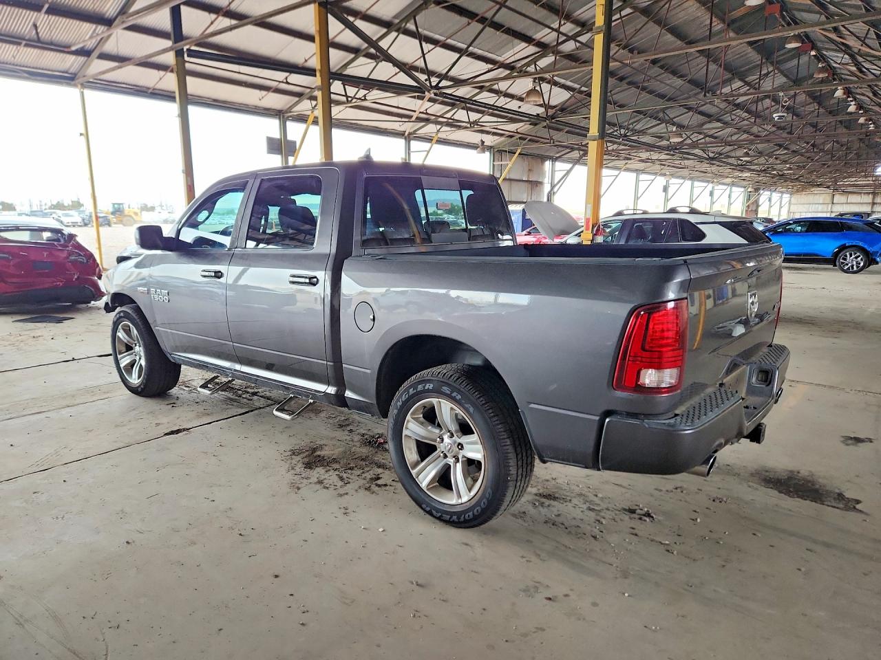 2015 Ram 1500 Sport Gray vin: 1C6RR7MT1FS612402