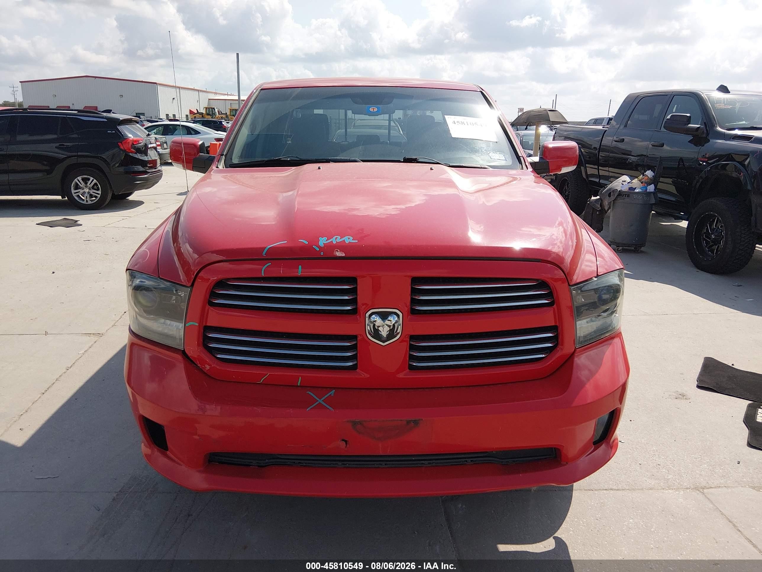 2015 Ram 1500 Sport Red vin: 1C6RR7MT1FS642807