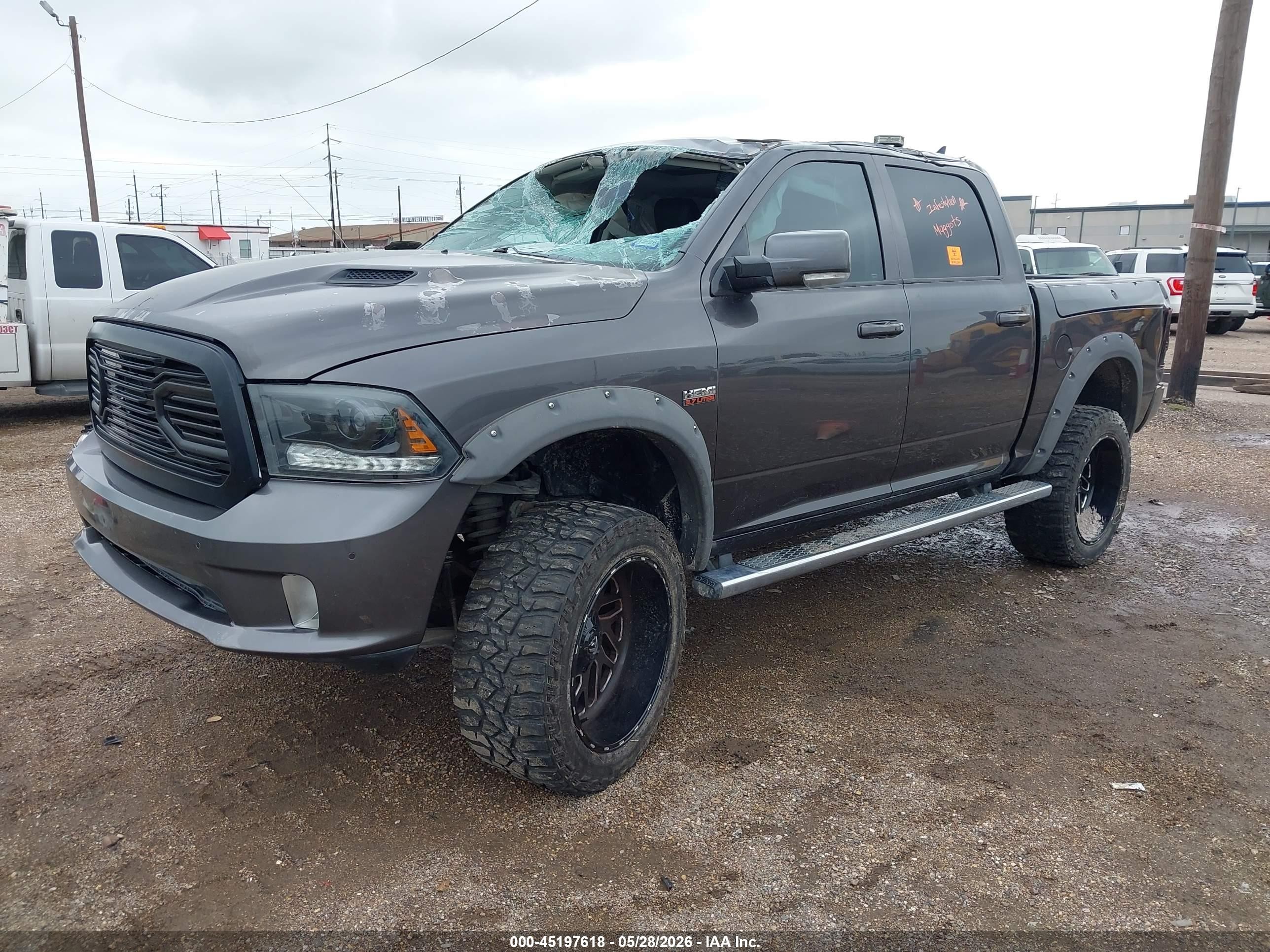 2015 Ram 1500 Sport Gray vin: 1C6RR7MT1FS652821