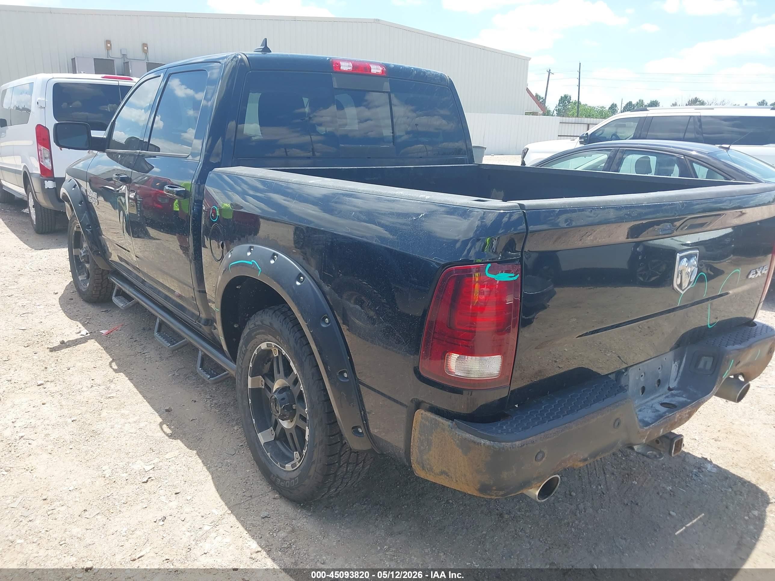 2013 Ram 1500 Sport Черный vin: 1C6RR7MT2DS561554