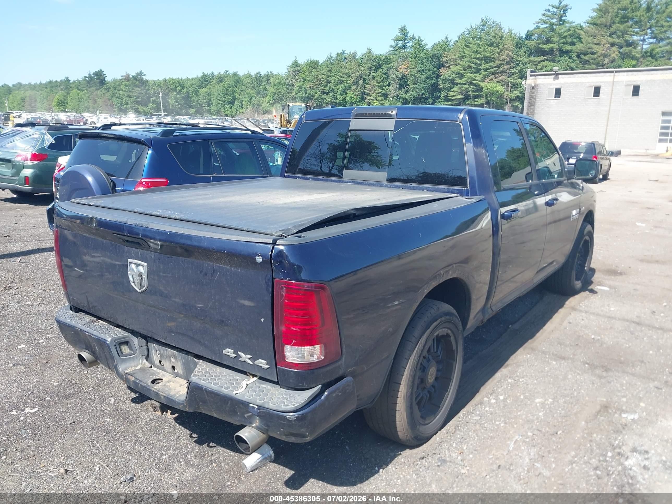 2014 Ram 1500 Sport Синий vin: 1C6RR7MT2ES188677