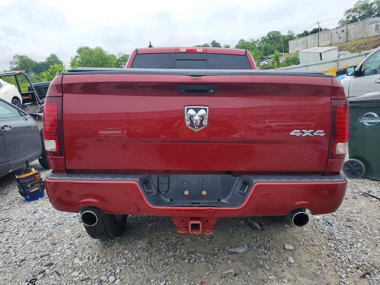 2014 Ram 1500 Sport Burgundy vin: 1C6RR7MT2ES216980