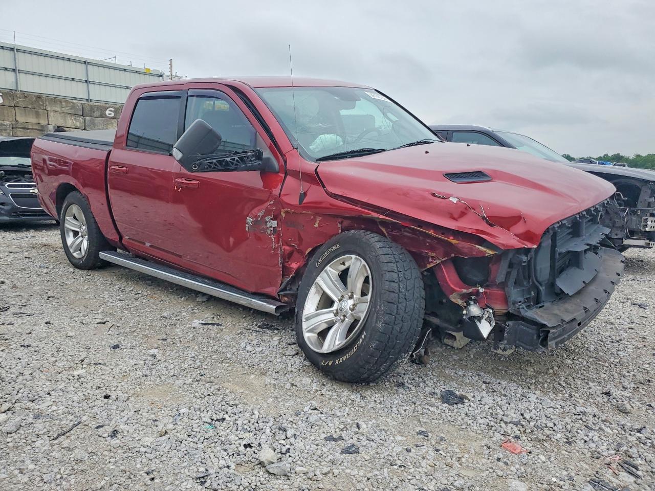 2014 Ram 1500 Sport Burgundy vin: 1C6RR7MT2ES216980