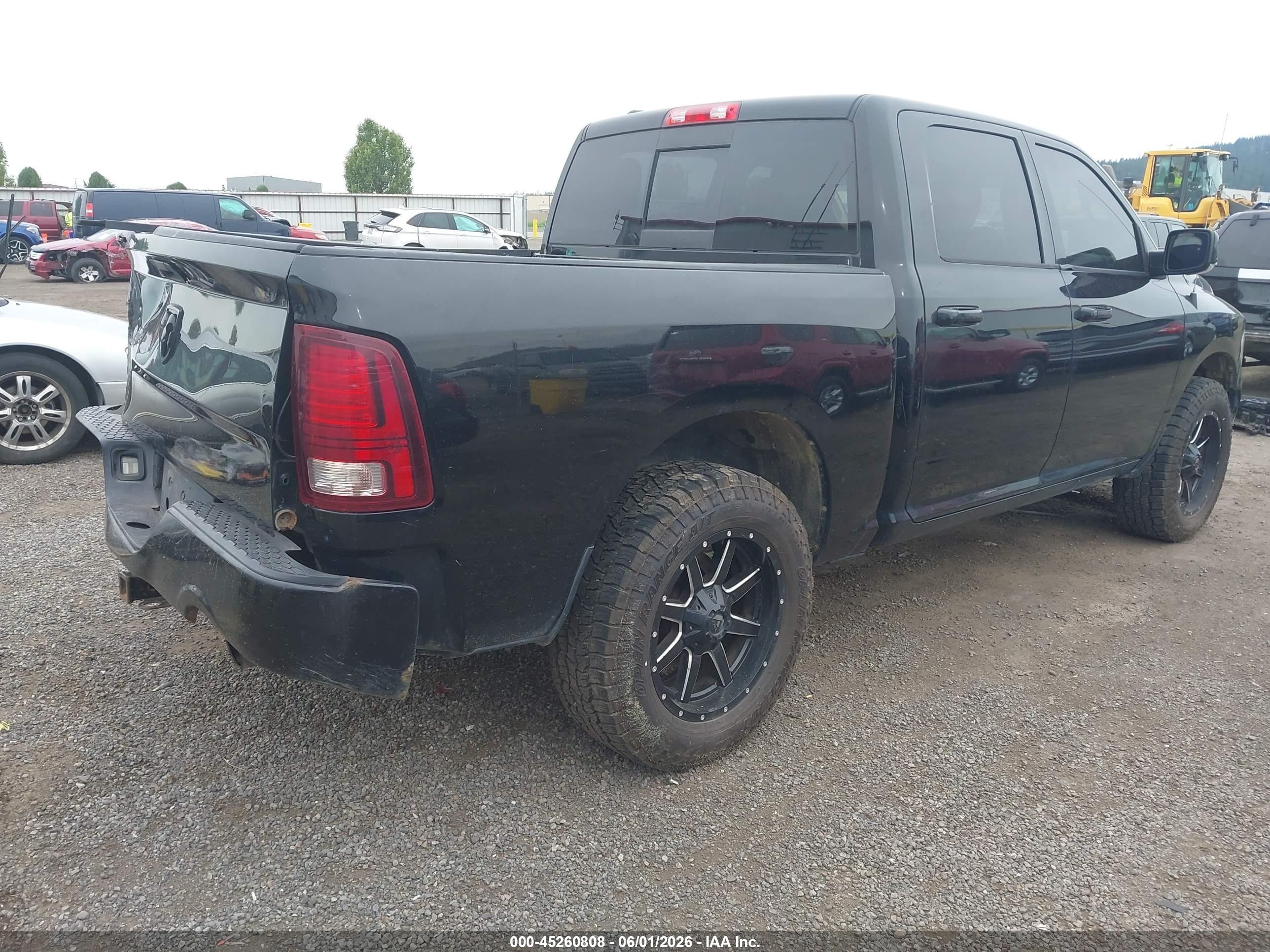 2014 Ram 1500 Sport Black vin: 1C6RR7MT2ES261594