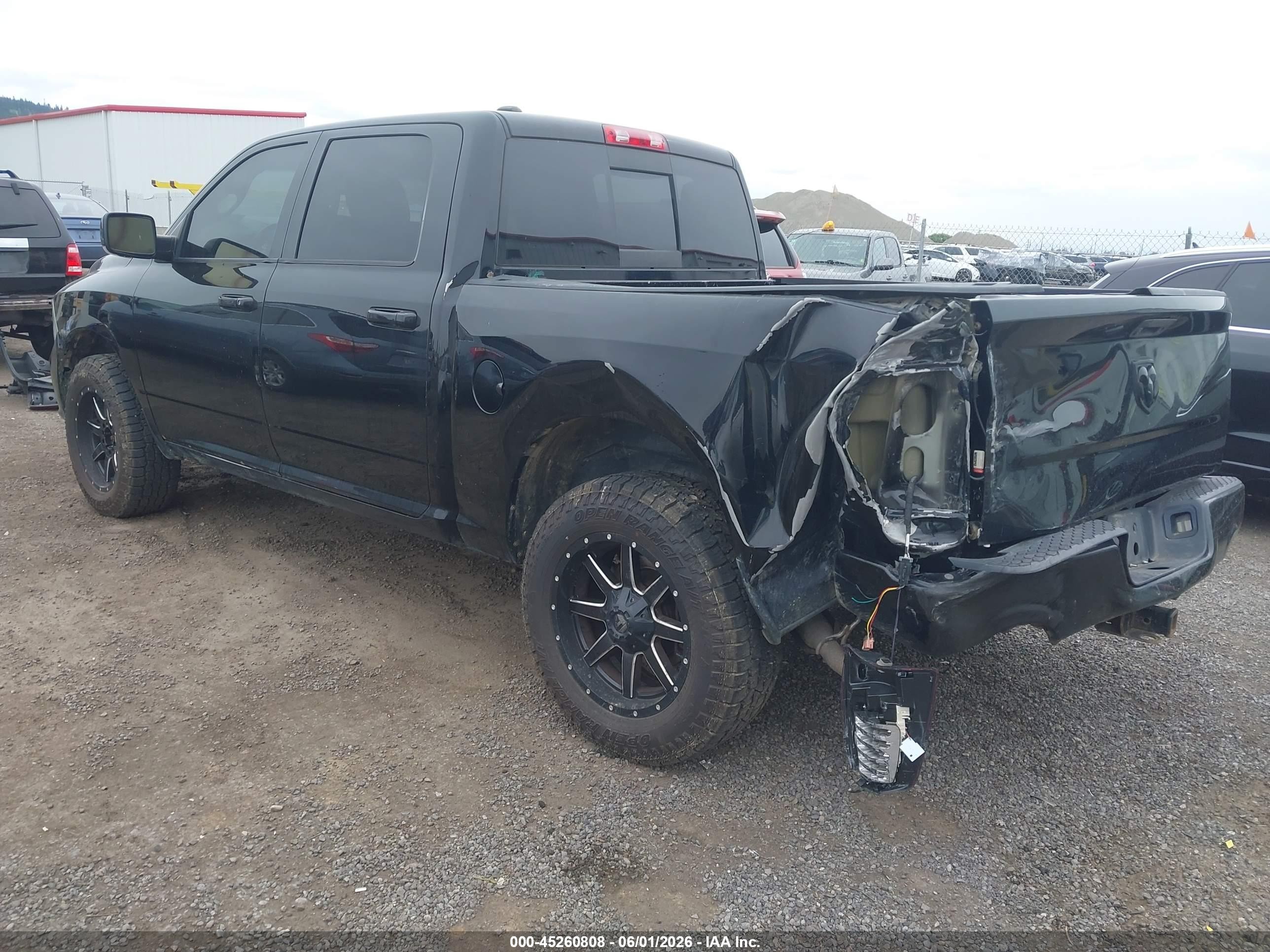 2014 Ram 1500 Sport Black vin: 1C6RR7MT2ES261594