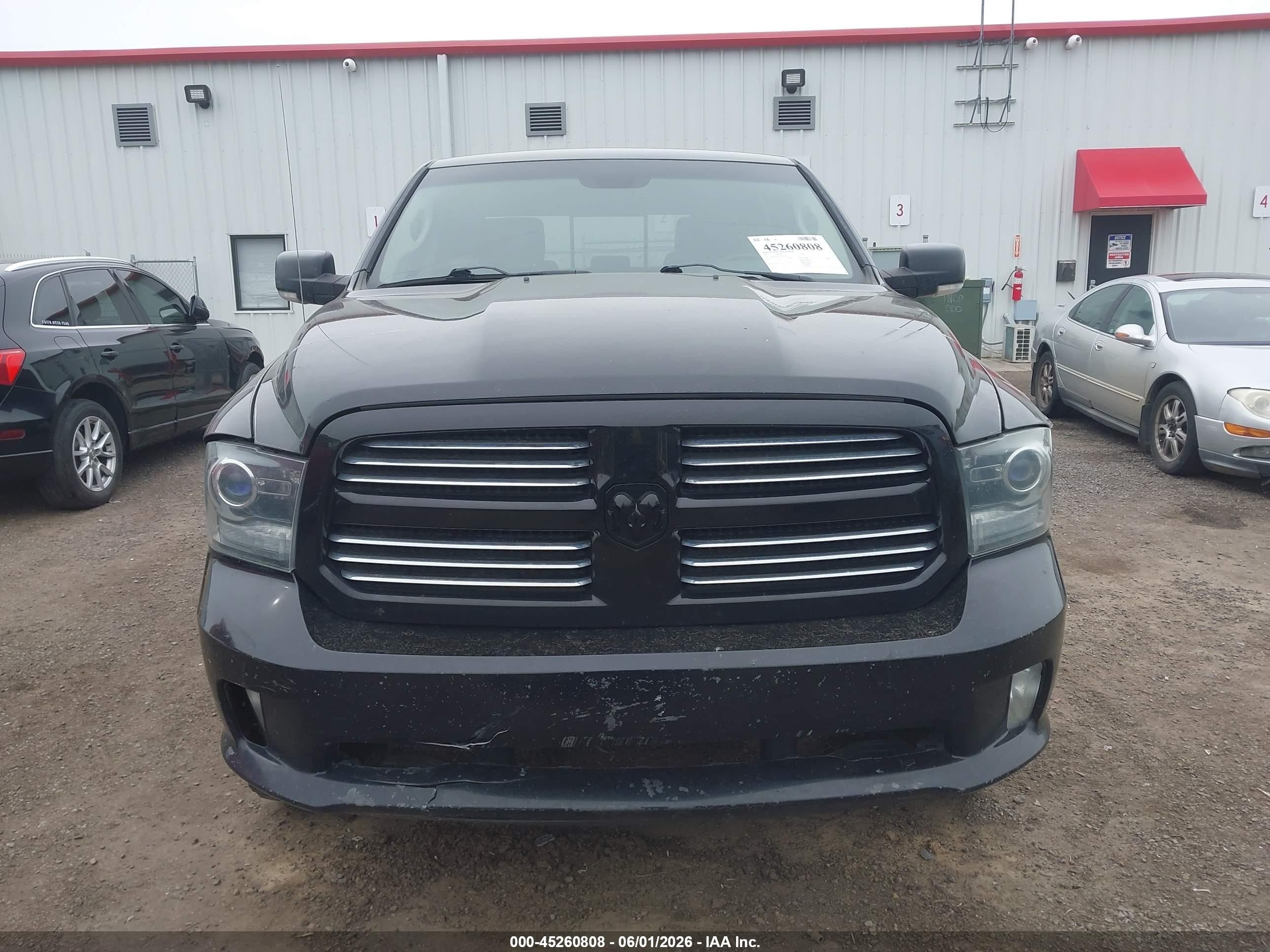 2014 Ram 1500 Sport Black vin: 1C6RR7MT2ES261594