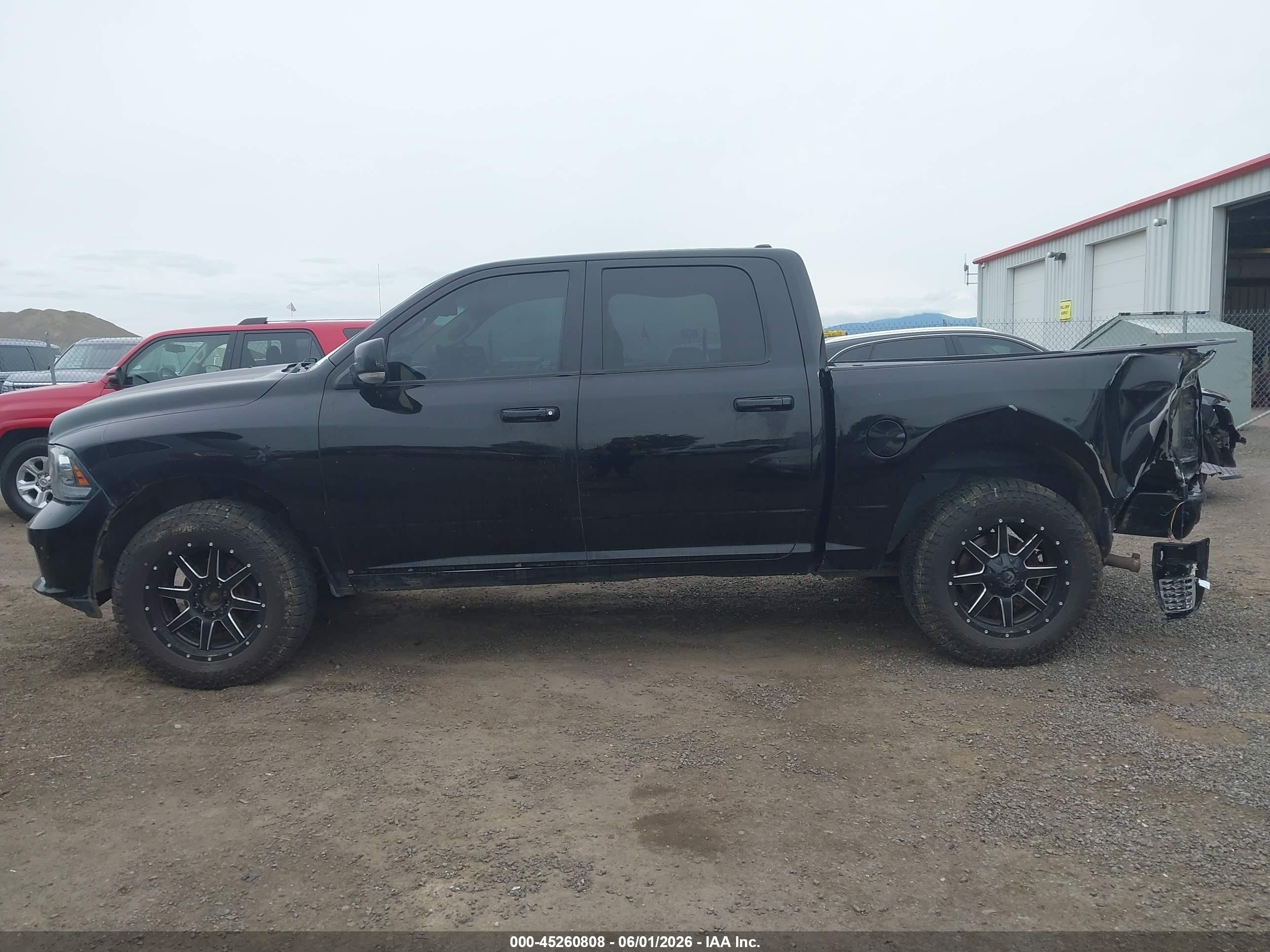 2014 Ram 1500 Sport Black vin: 1C6RR7MT2ES261594