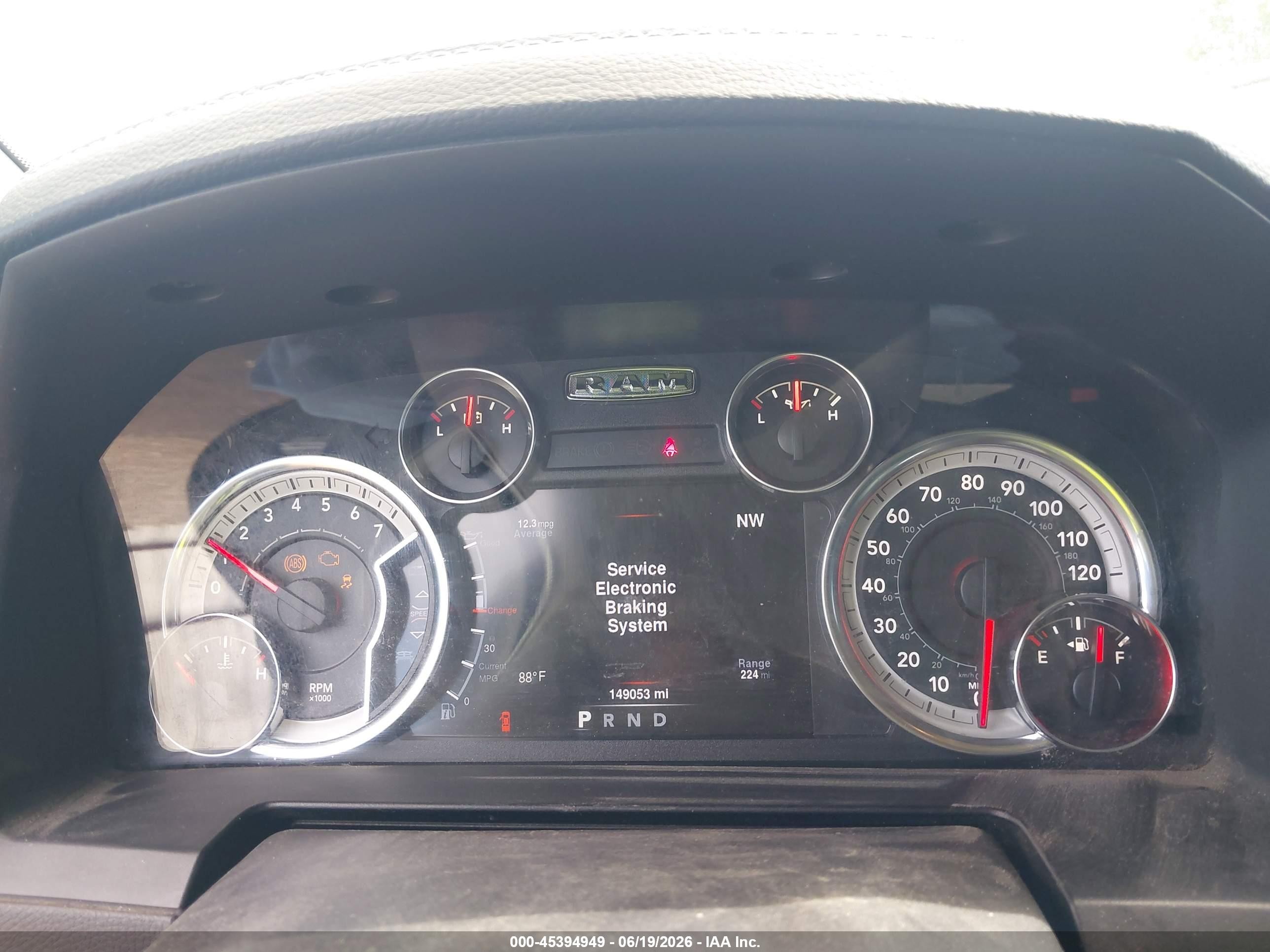 2013 Ram 1500 Sport Black vin: 1C6RR7MT3DS581733