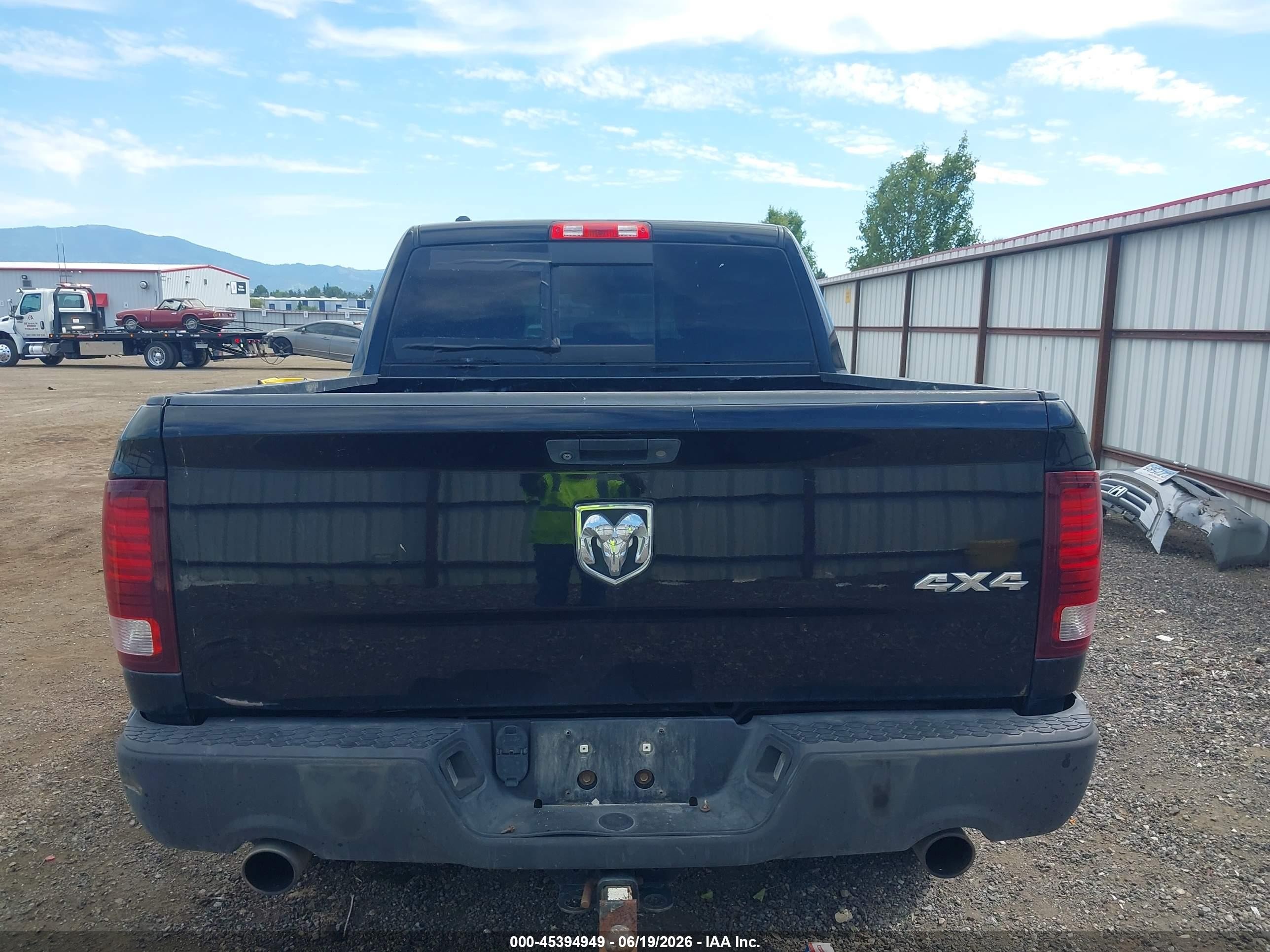 2013 Ram 1500 Sport Black vin: 1C6RR7MT3DS581733