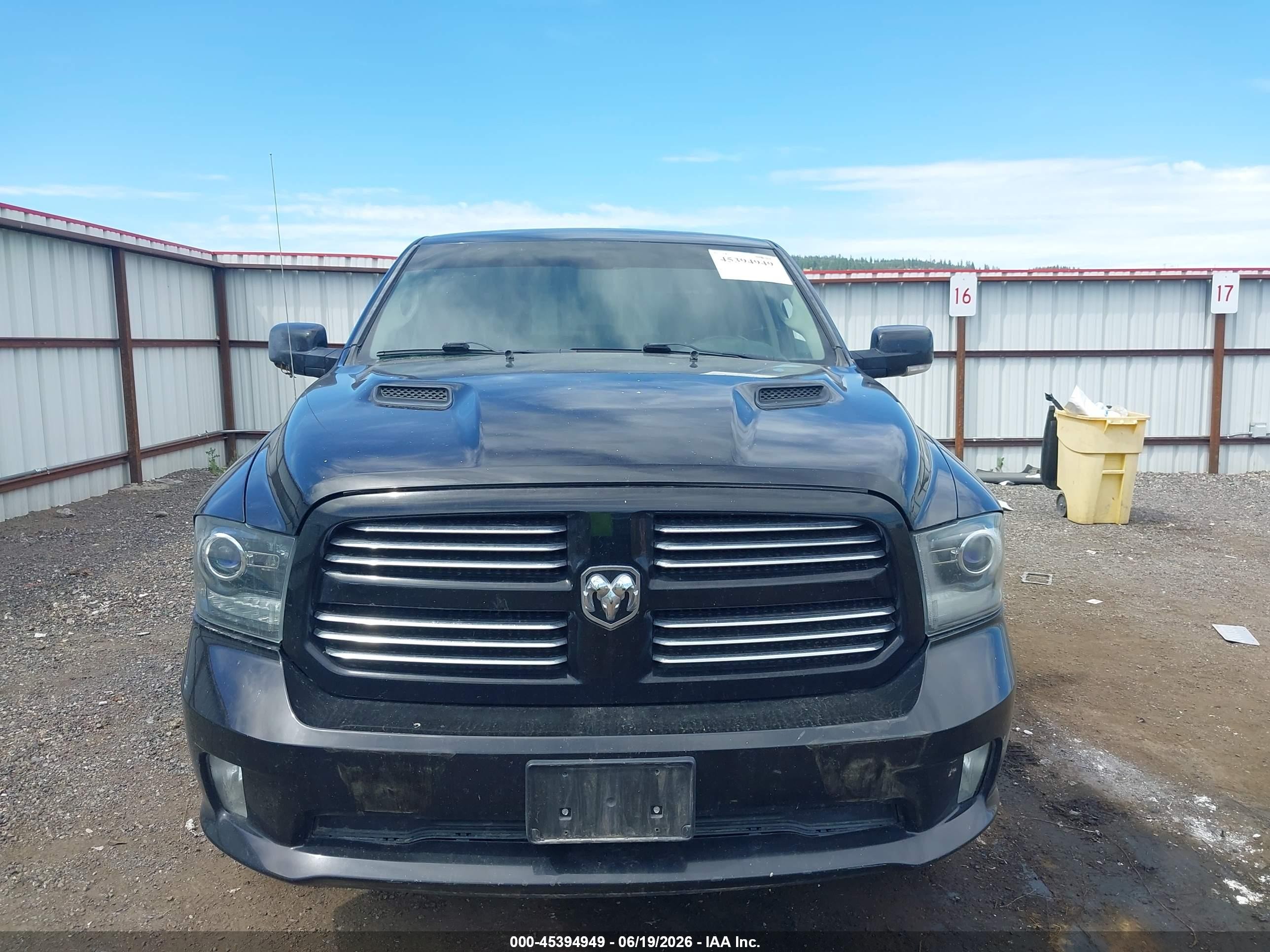 2013 Ram 1500 Sport Black vin: 1C6RR7MT3DS581733