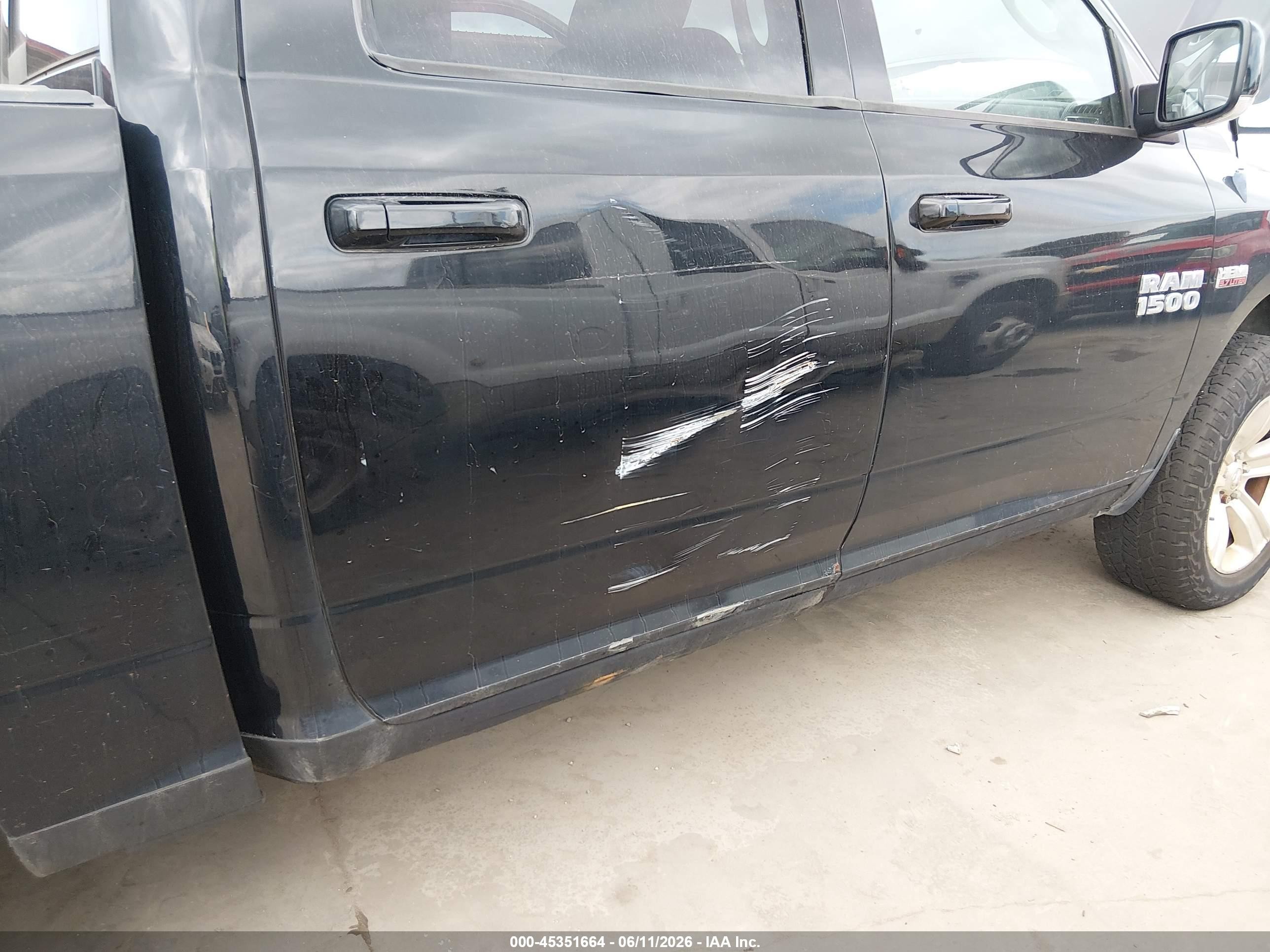 2013 Ram 1500 Sport Black vin: 1C6RR7MT3DS619266