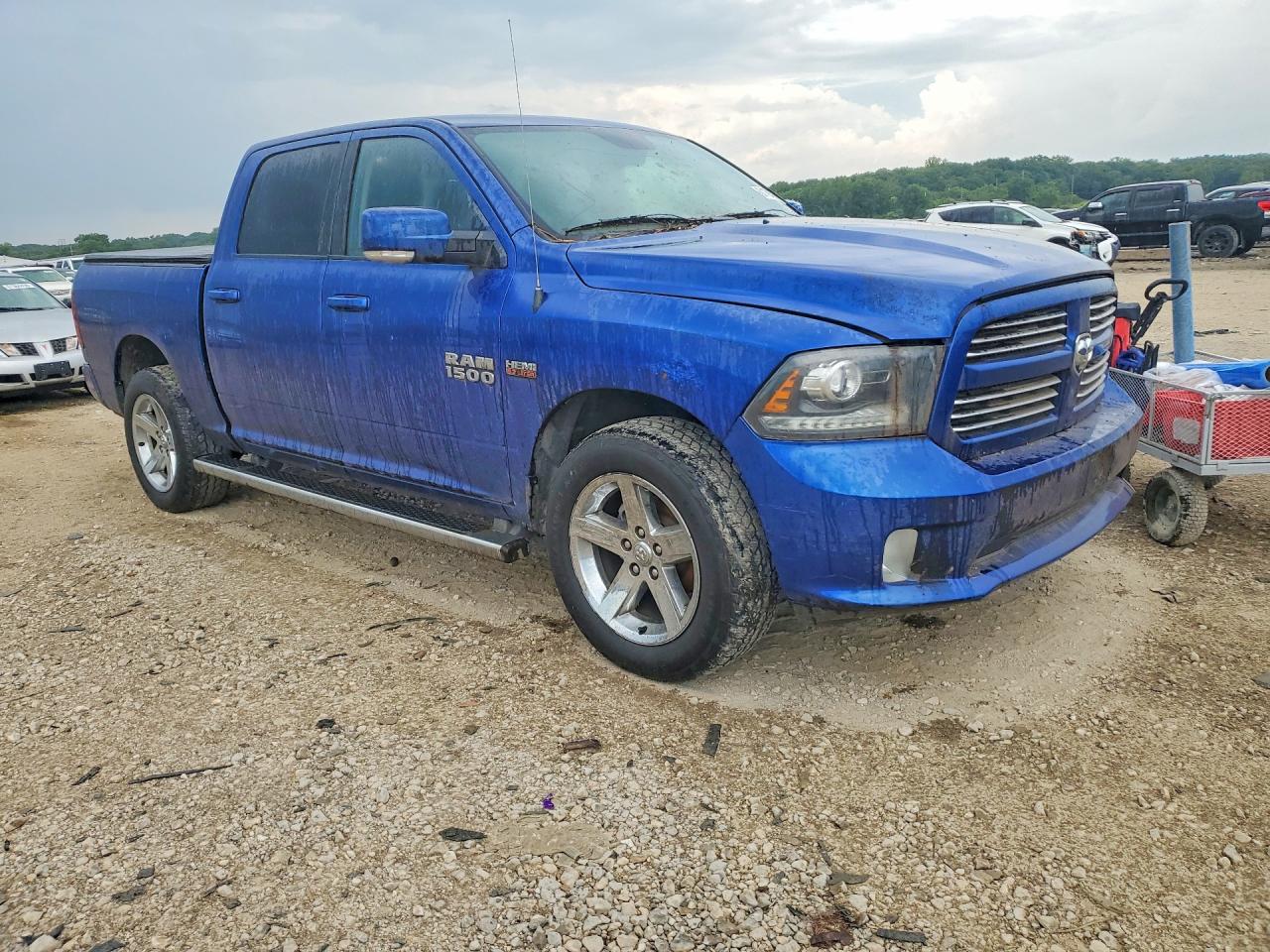 2014 Ram 1500 Sport Blue vin: 1C6RR7MT3ES277285