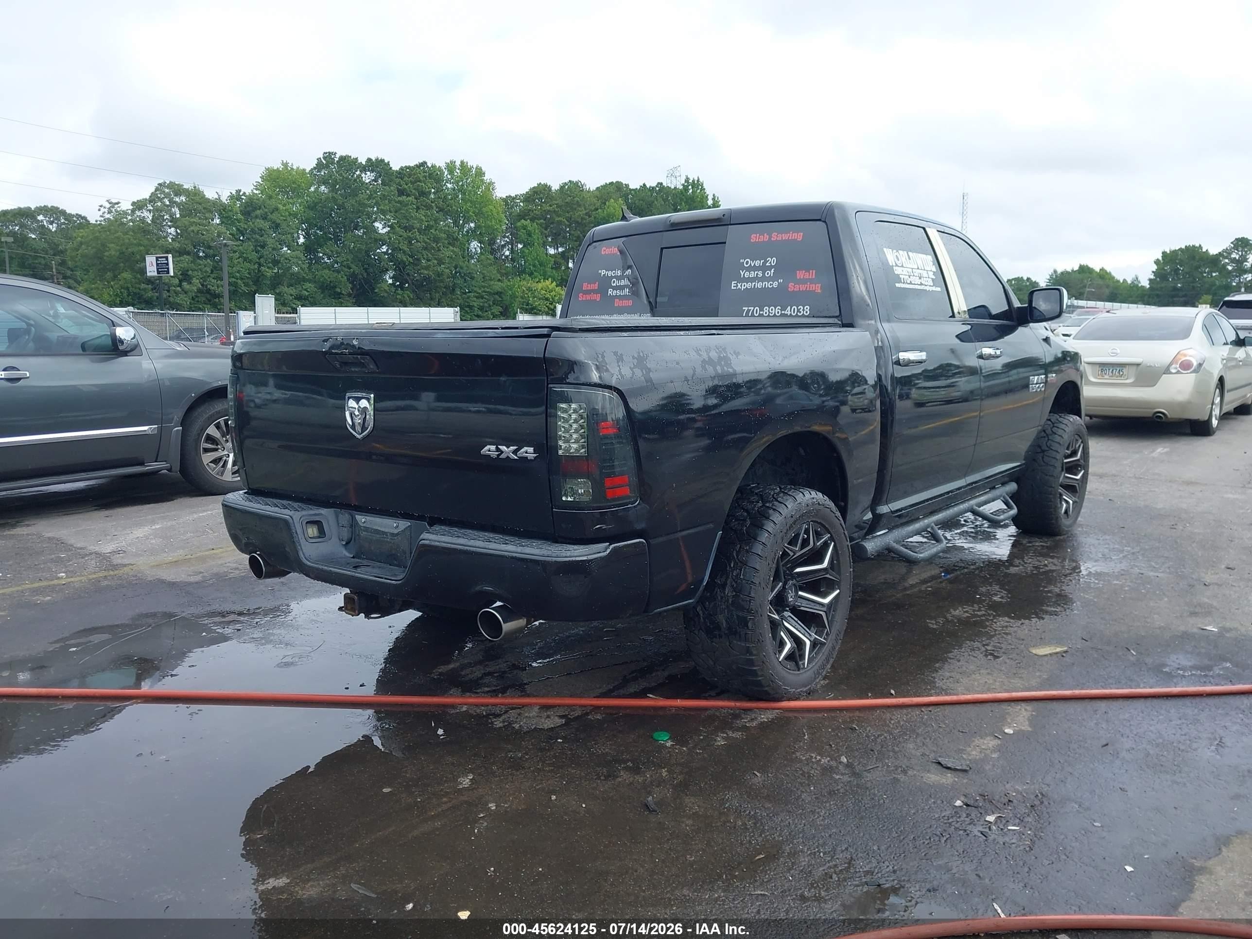 2015 Ram 1500 Sport Black vin: 1C6RR7MT3FS540201