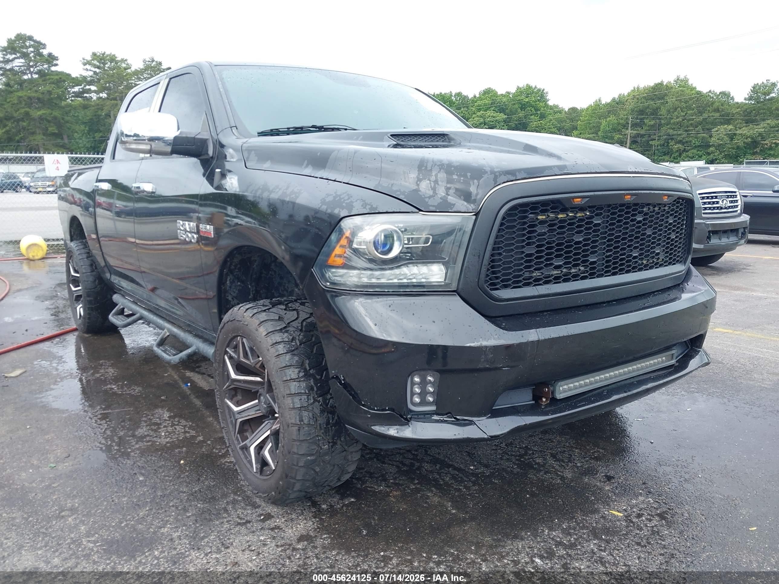 2015 Ram 1500 Sport Black vin: 1C6RR7MT3FS540201