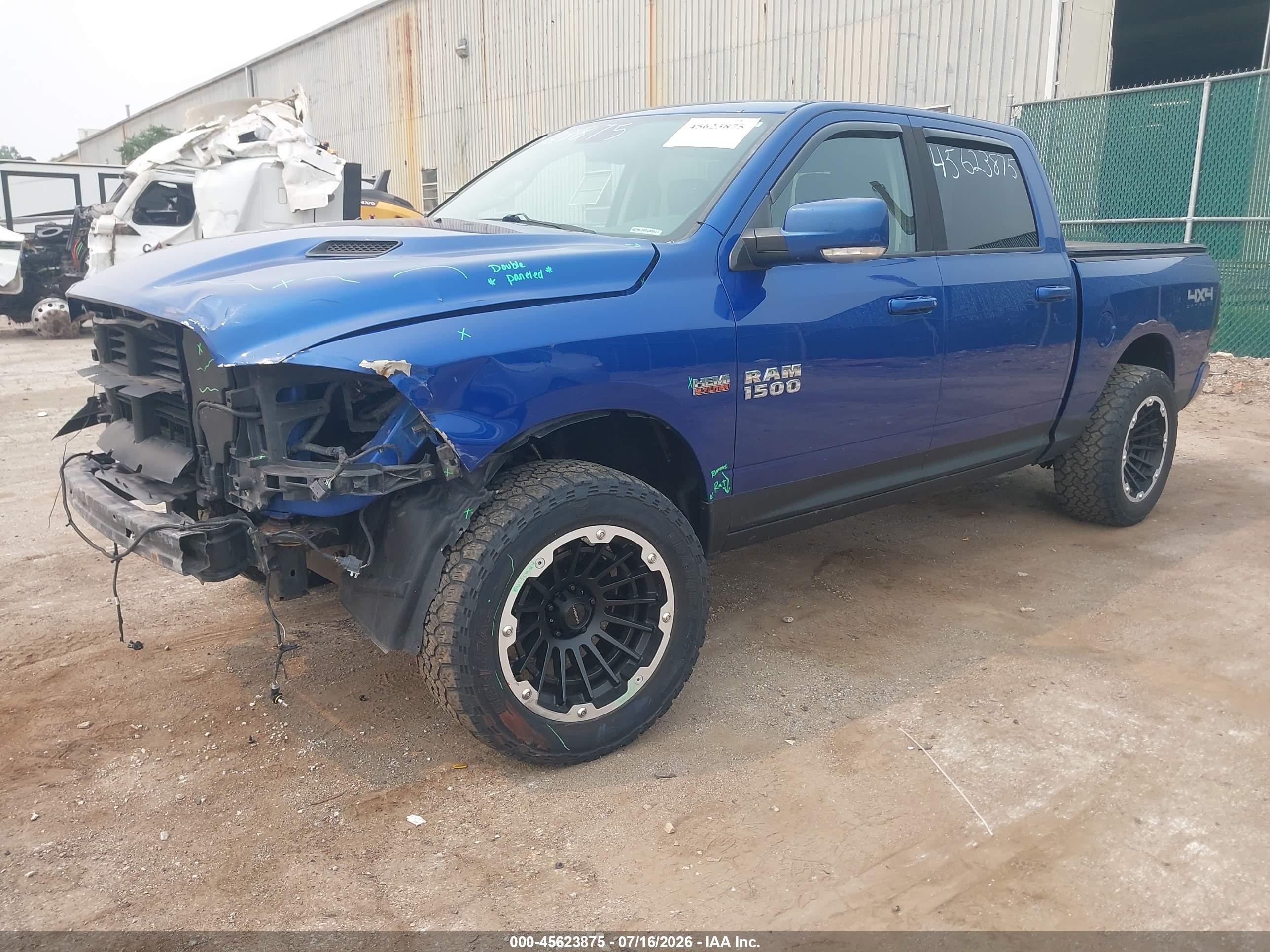 2015 Ram 1500 Sport Blue vin: 1C6RR7MT3FS724974