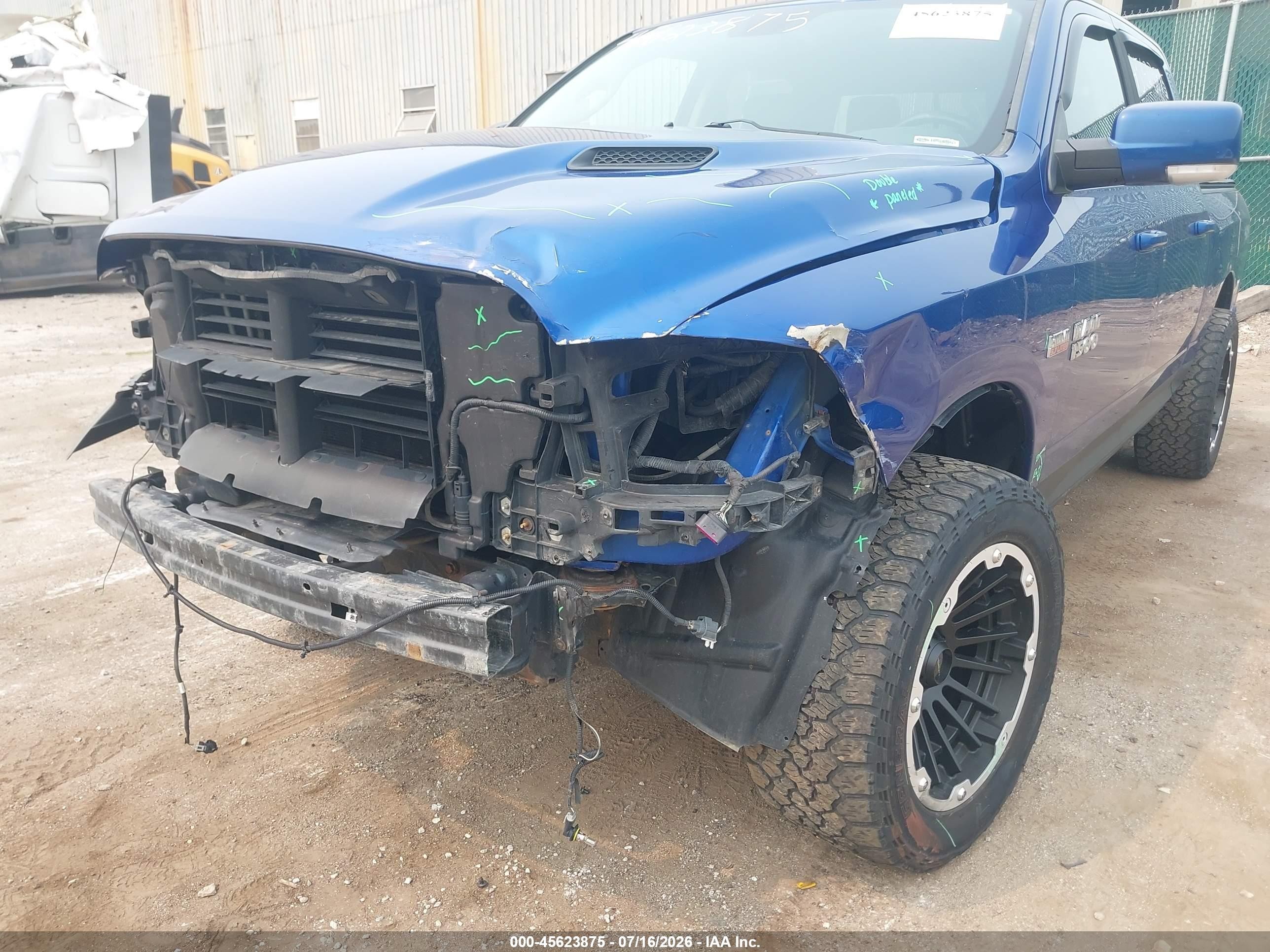 2015 Ram 1500 Sport Blue vin: 1C6RR7MT3FS724974
