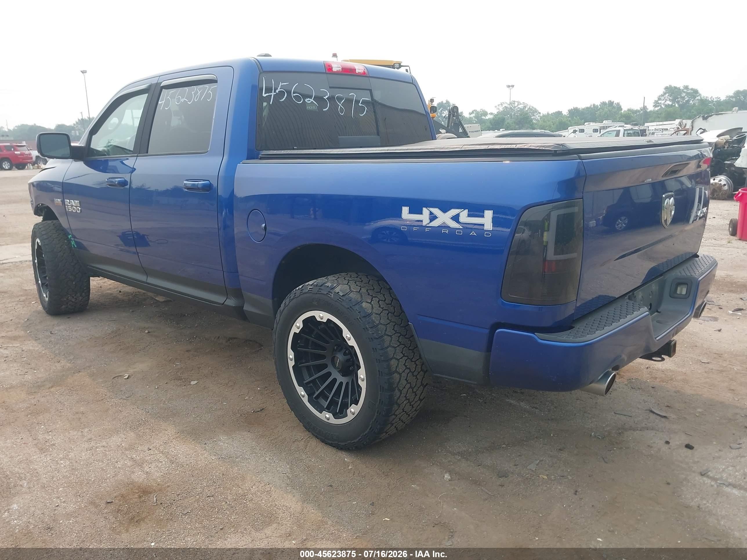2015 Ram 1500 Sport Blue vin: 1C6RR7MT3FS724974
