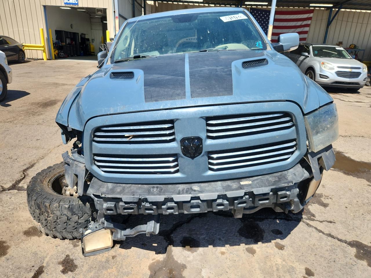 2015 Ram 1500 Sport Blue vin: 1C6RR7MT3FS771180 Damage: Grille, Broken, Replacement Required