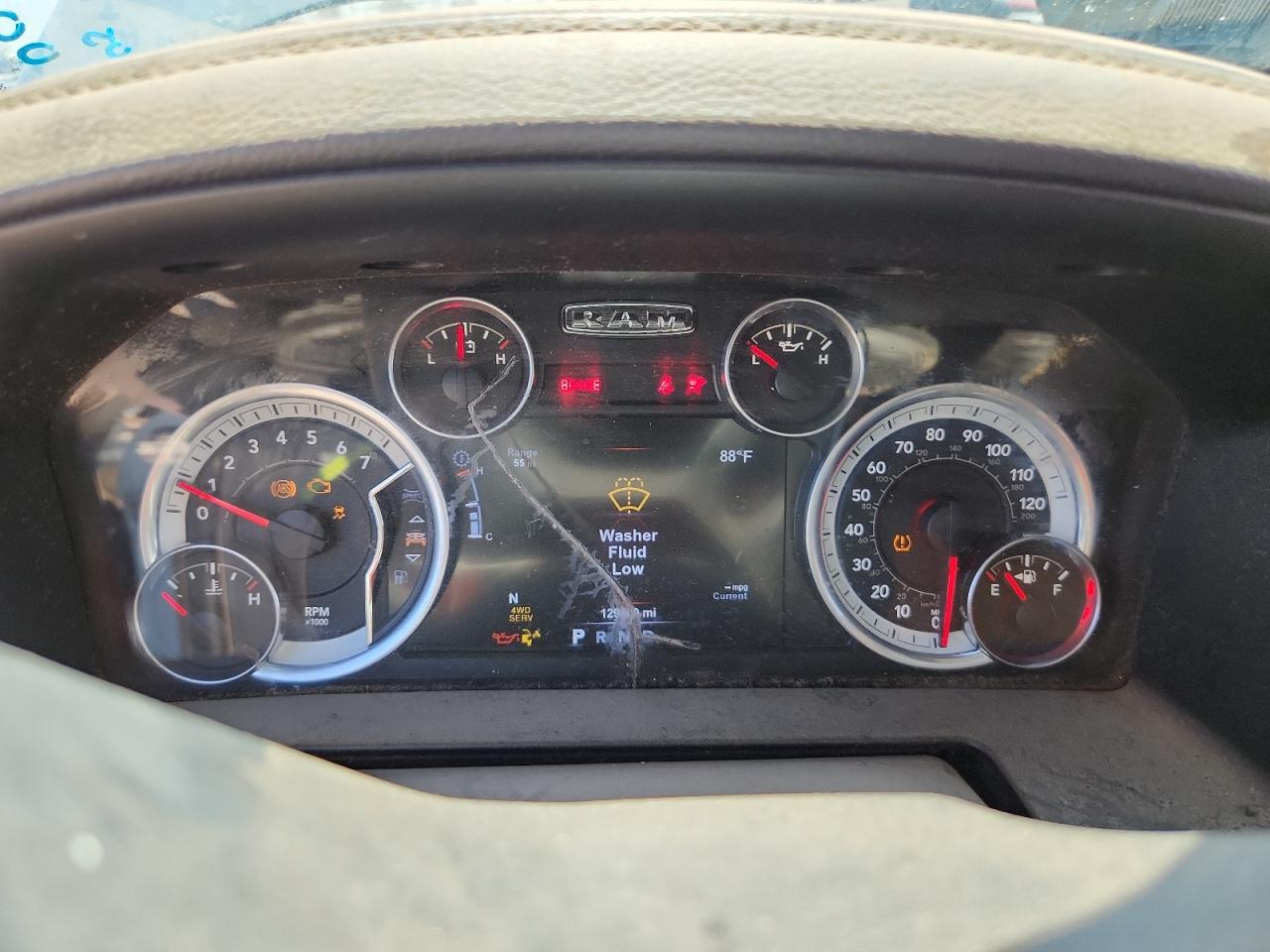 2015 Ram 1500 Sport Blue vin: 1C6RR7MT3FS771180 Damage: Warning Light - Engine, On, Unacceptable