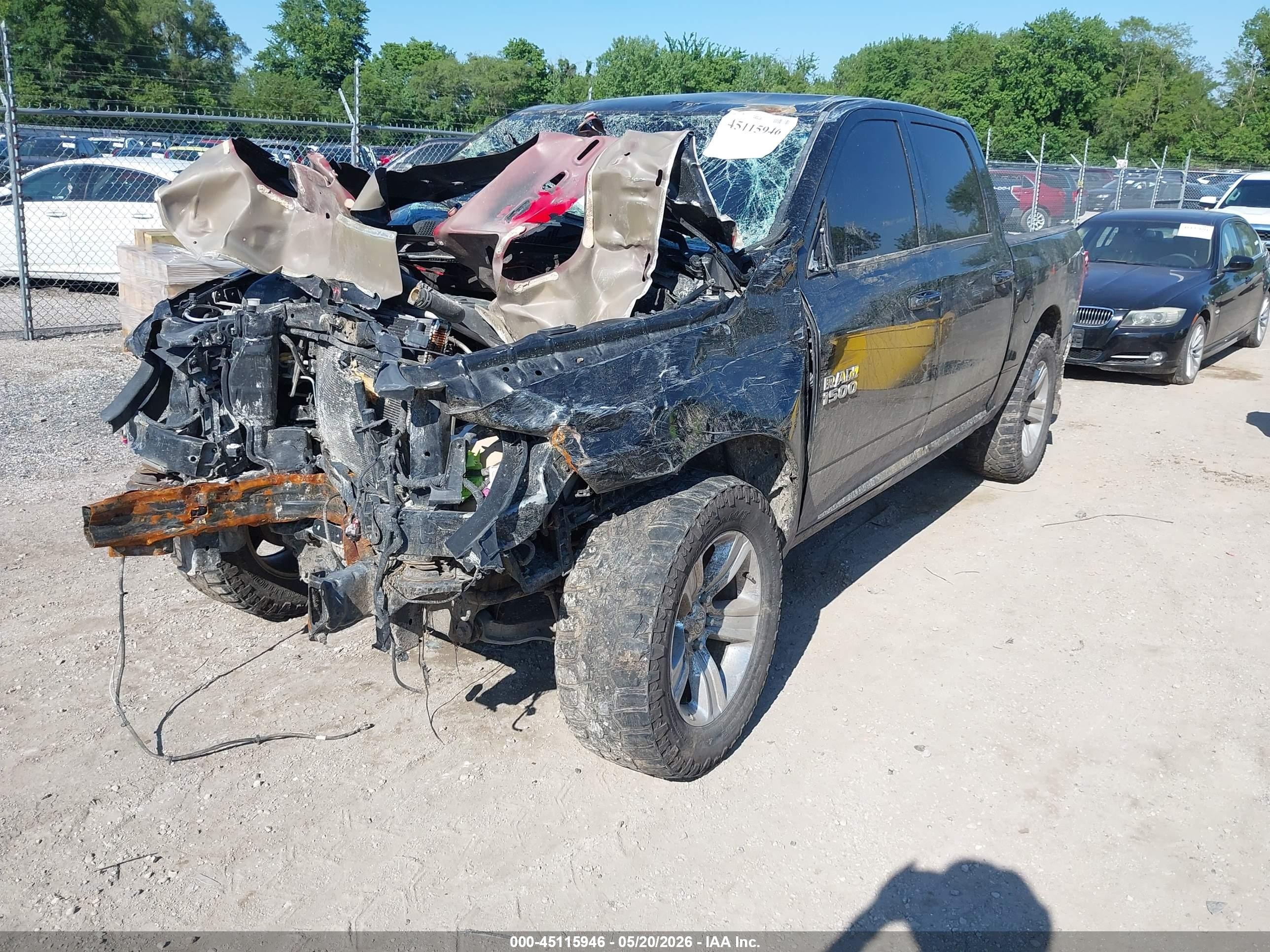 2013 Ram 1500 Sport Black vin: 1C6RR7MT4DS548823