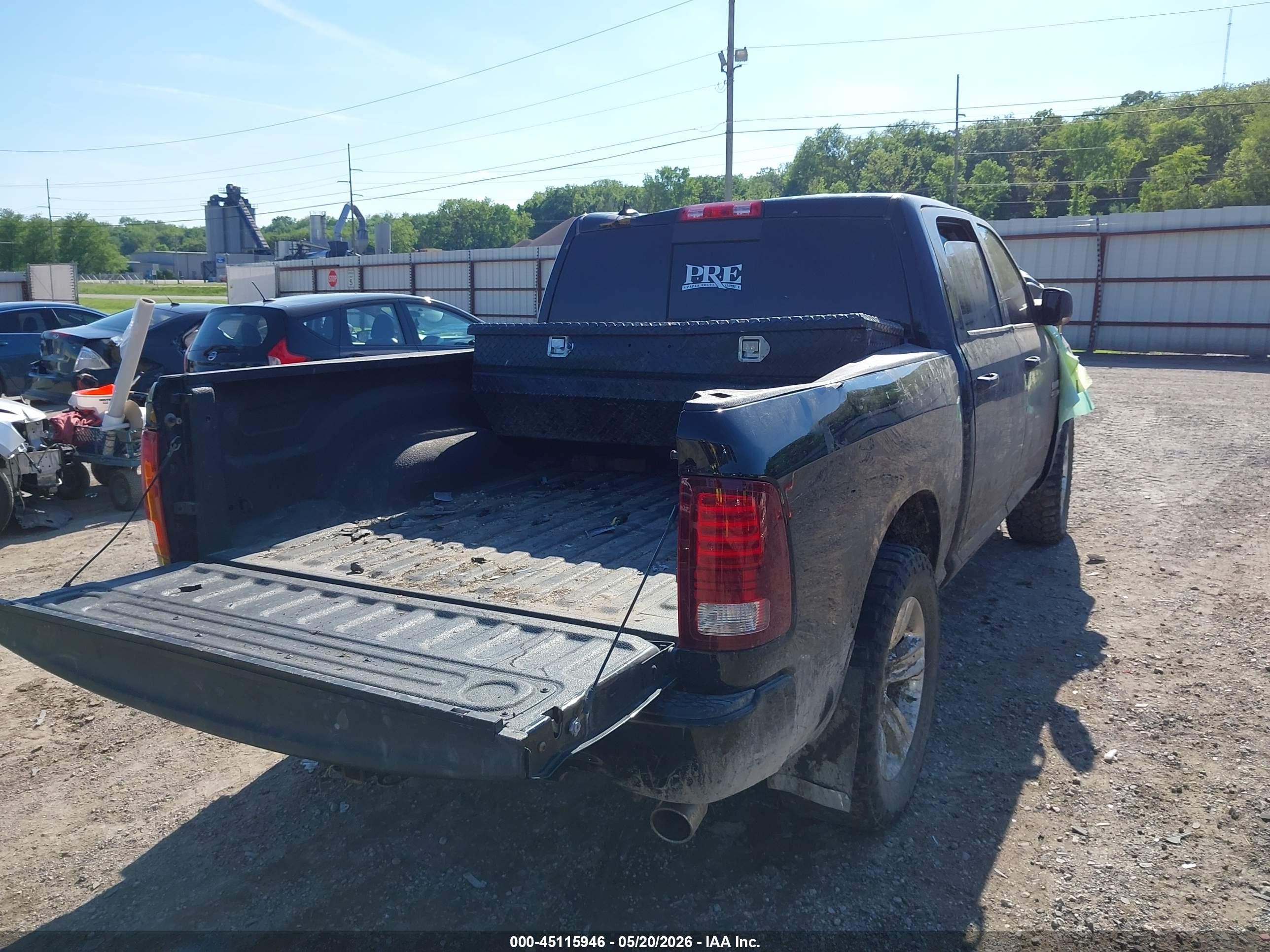 2013 Ram 1500 Sport Black vin: 1C6RR7MT4DS548823
