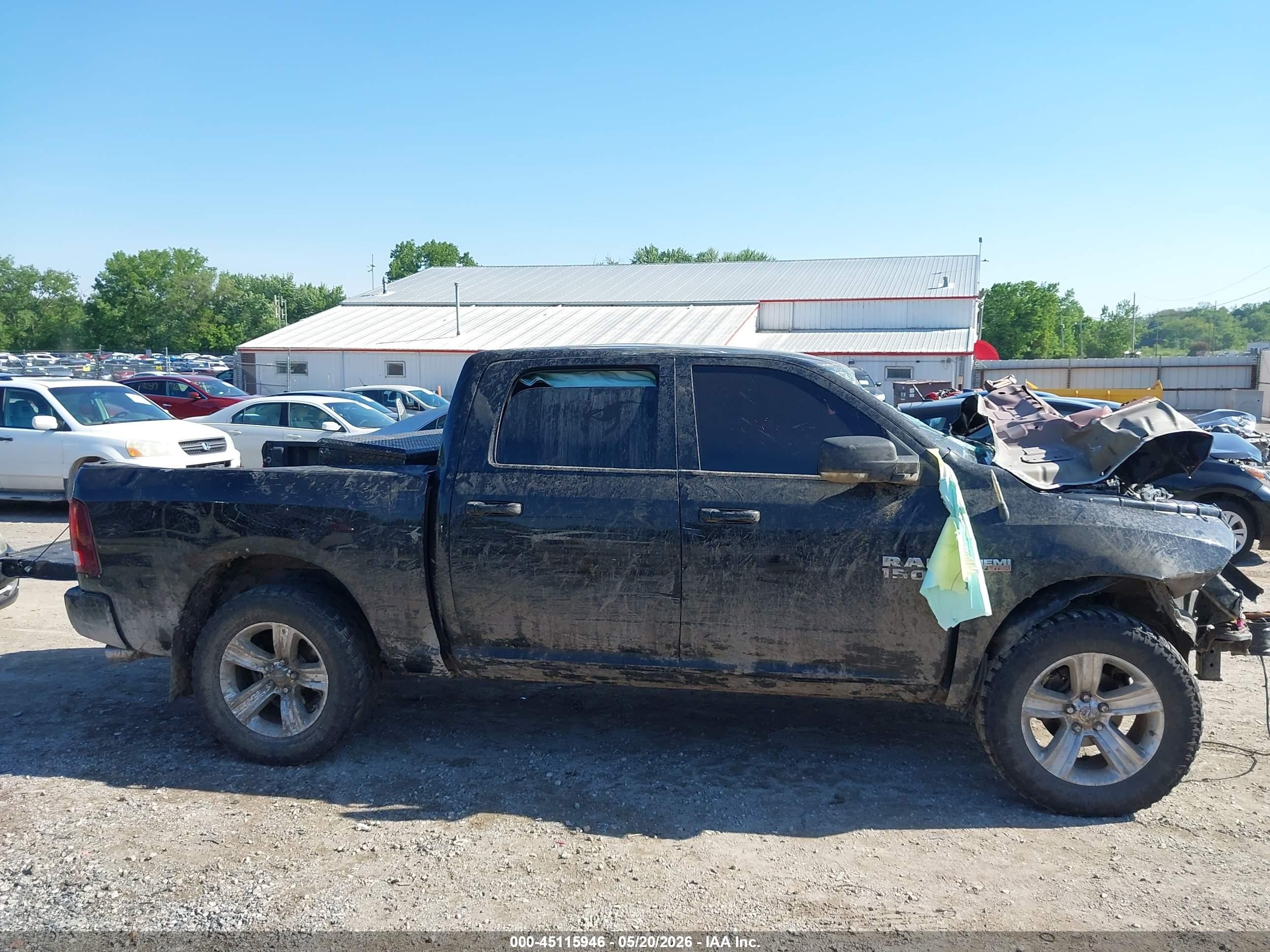 2013 Ram 1500 Sport Black vin: 1C6RR7MT4DS548823
