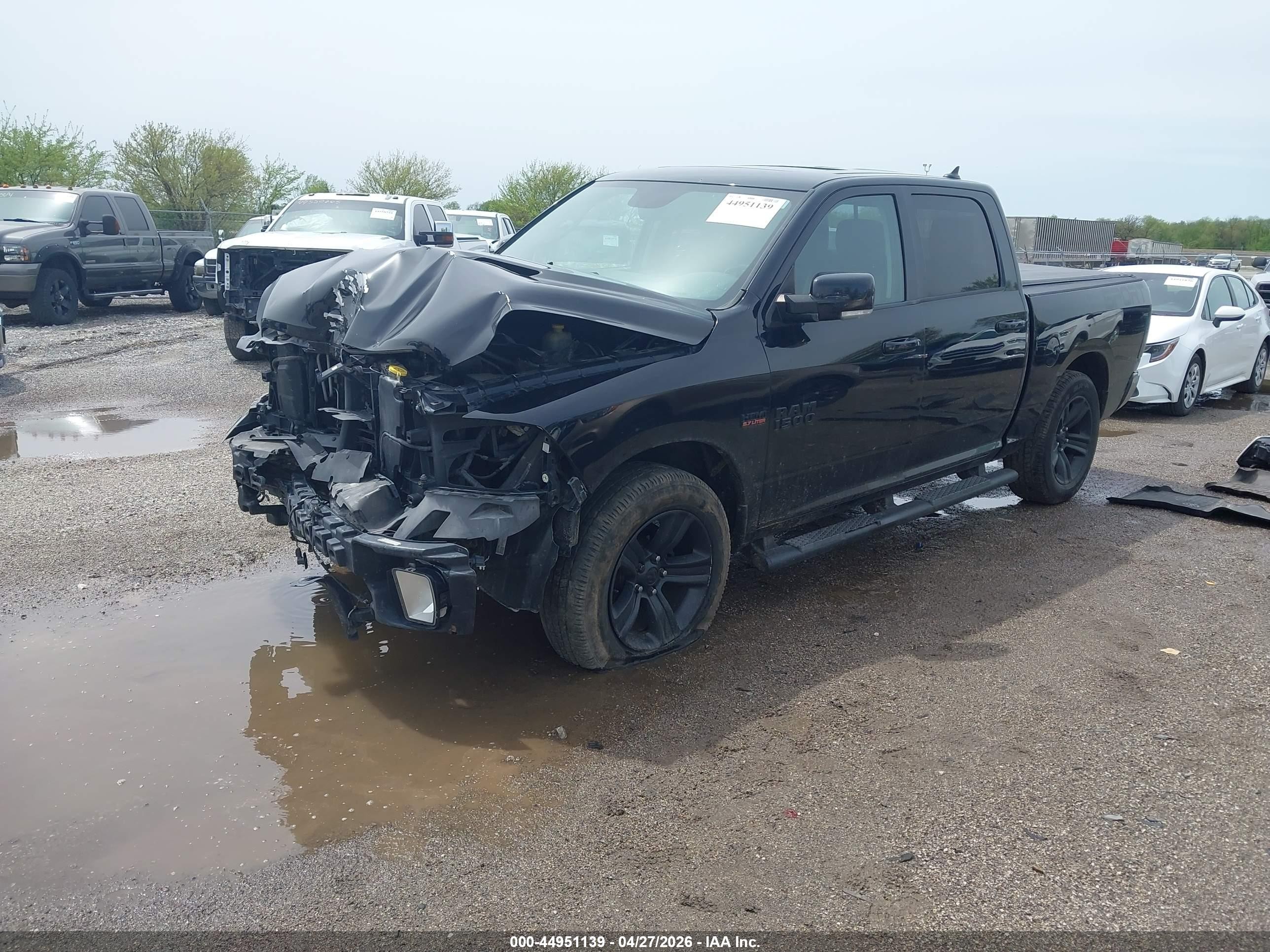 2014 Ram 1500 Sport Black vin: 1C6RR7MT4ES305076