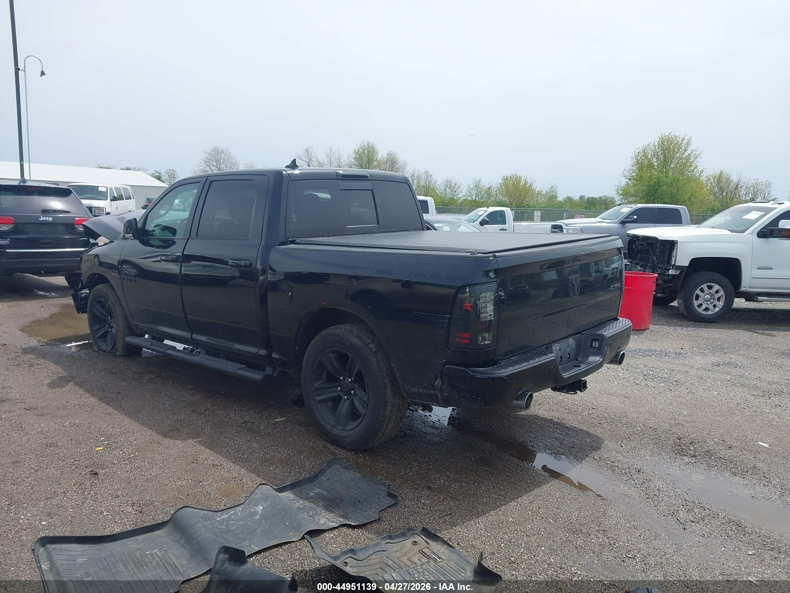 2014 Ram 1500 Sport Black vin: 1C6RR7MT4ES305076