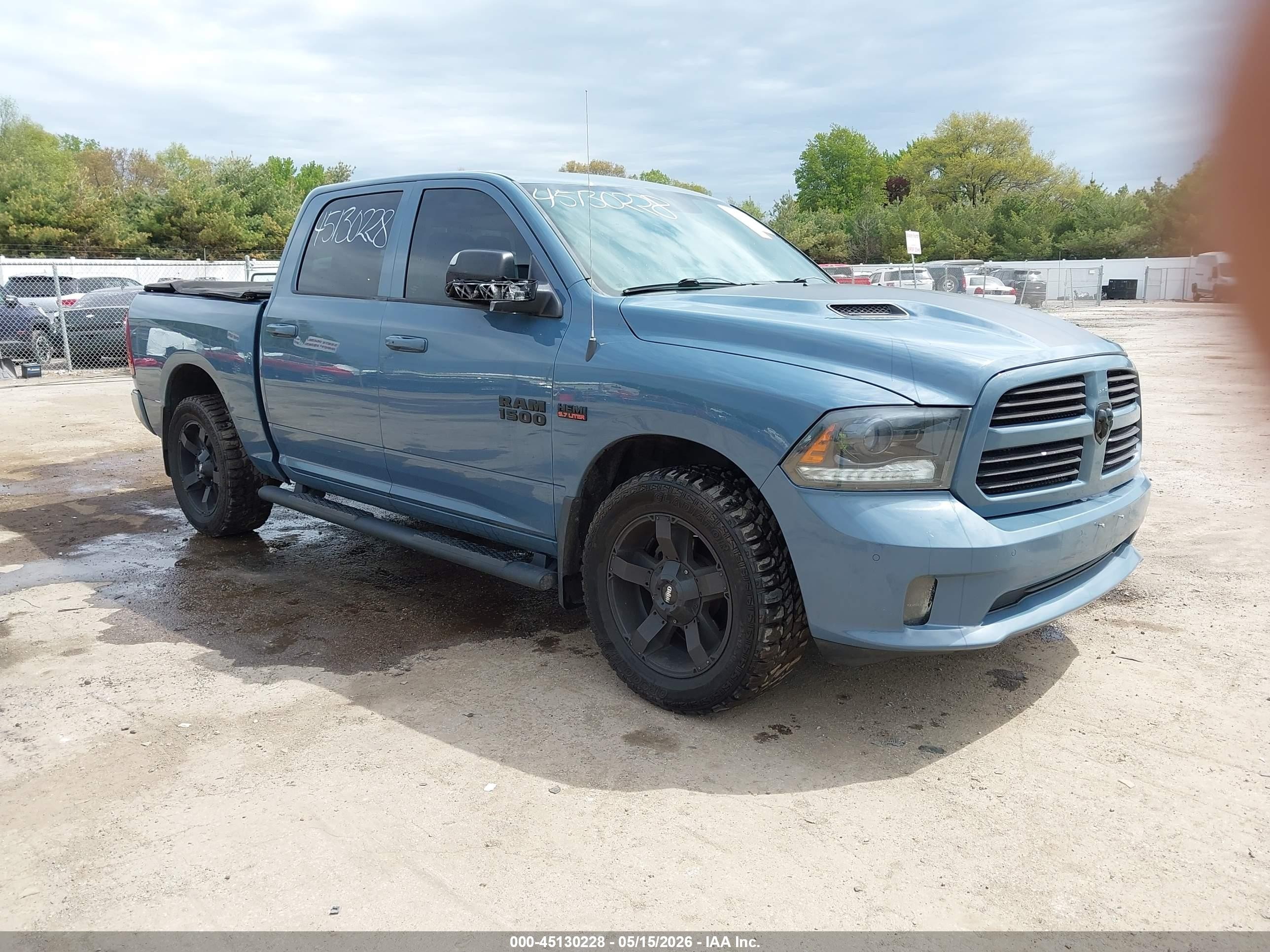2015 Ram 1500 Sport Blue vin: 1C6RR7MT4FS770877