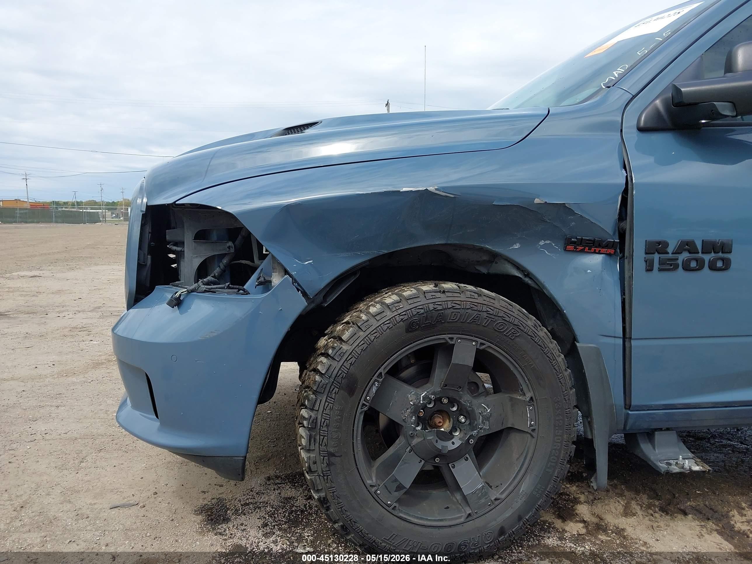 2015 Ram 1500 Sport Blue vin: 1C6RR7MT4FS770877