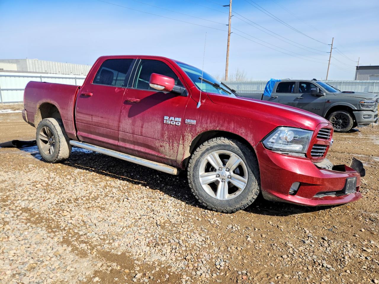 2013 Ram 1500 Sport Red vin: 1C6RR7MT5DS595925