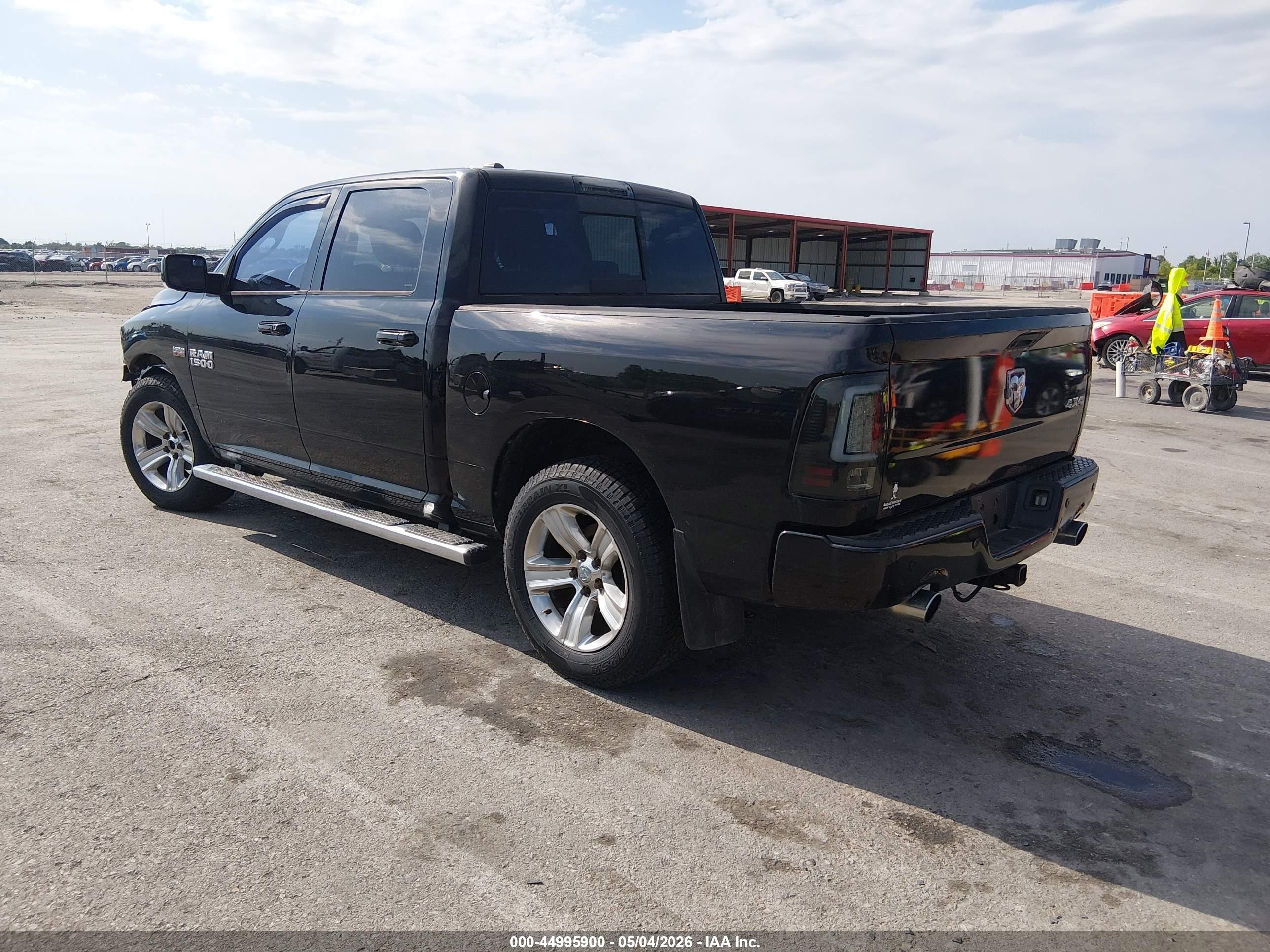2014 Ram 1500 Sport Black vin: 1C6RR7MT5ES186065