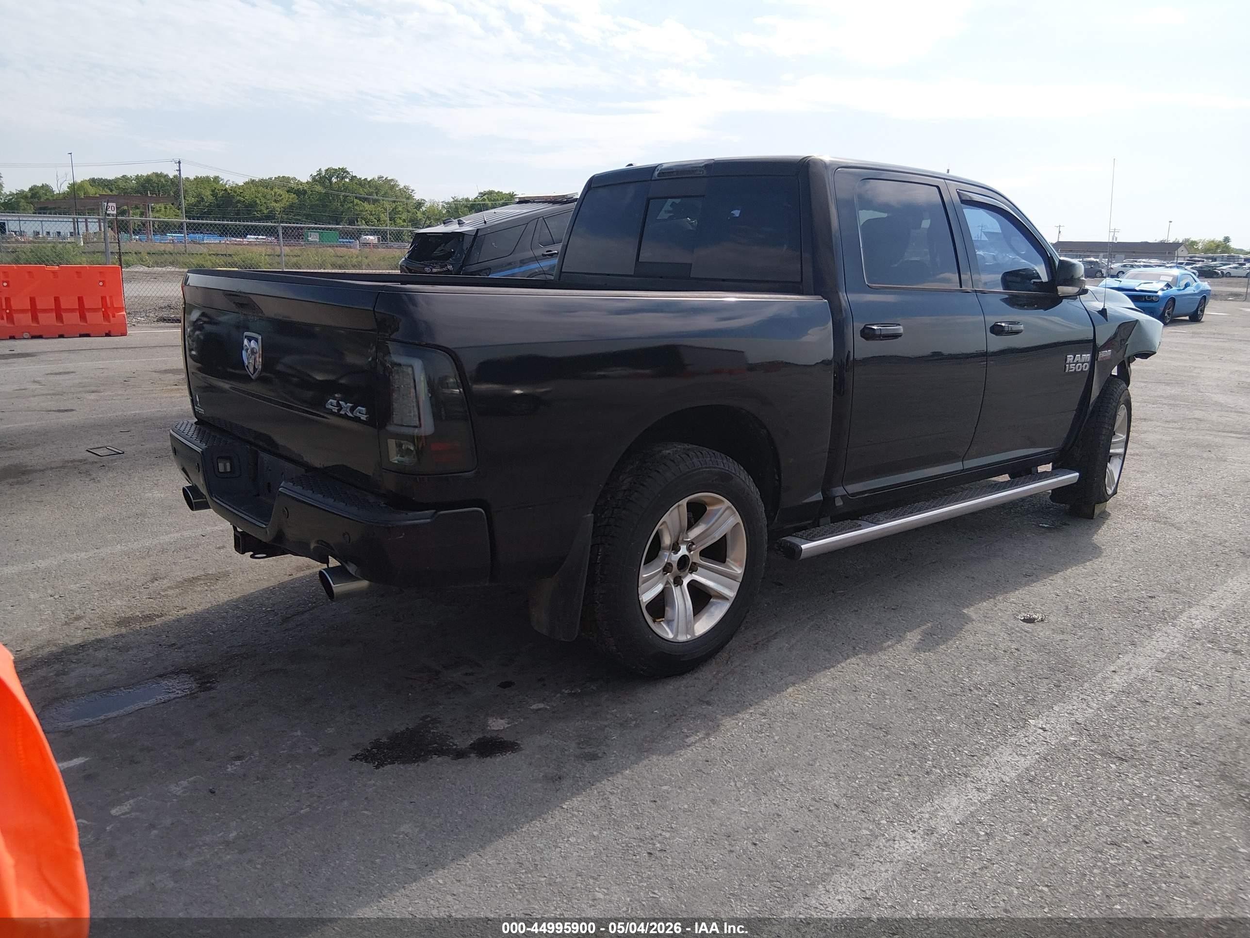 2014 Ram 1500 Sport Black vin: 1C6RR7MT5ES186065