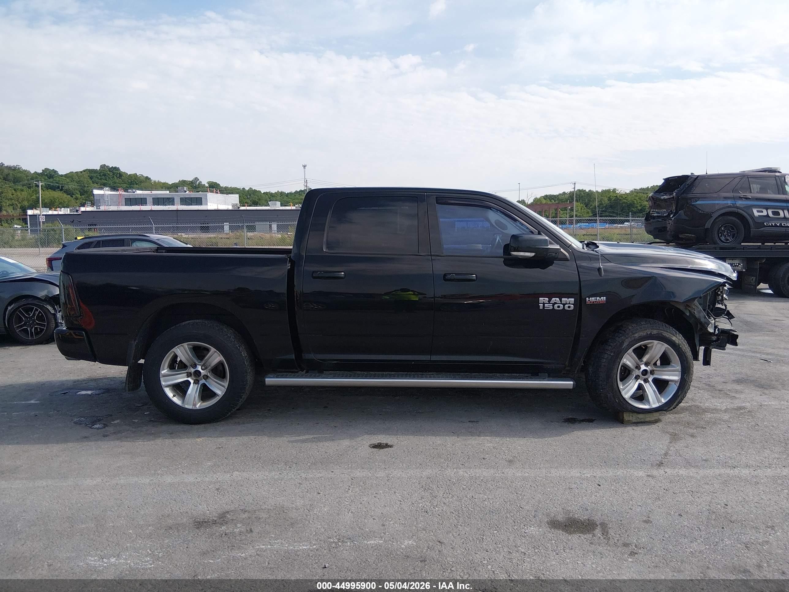 2014 Ram 1500 Sport Black vin: 1C6RR7MT5ES186065
