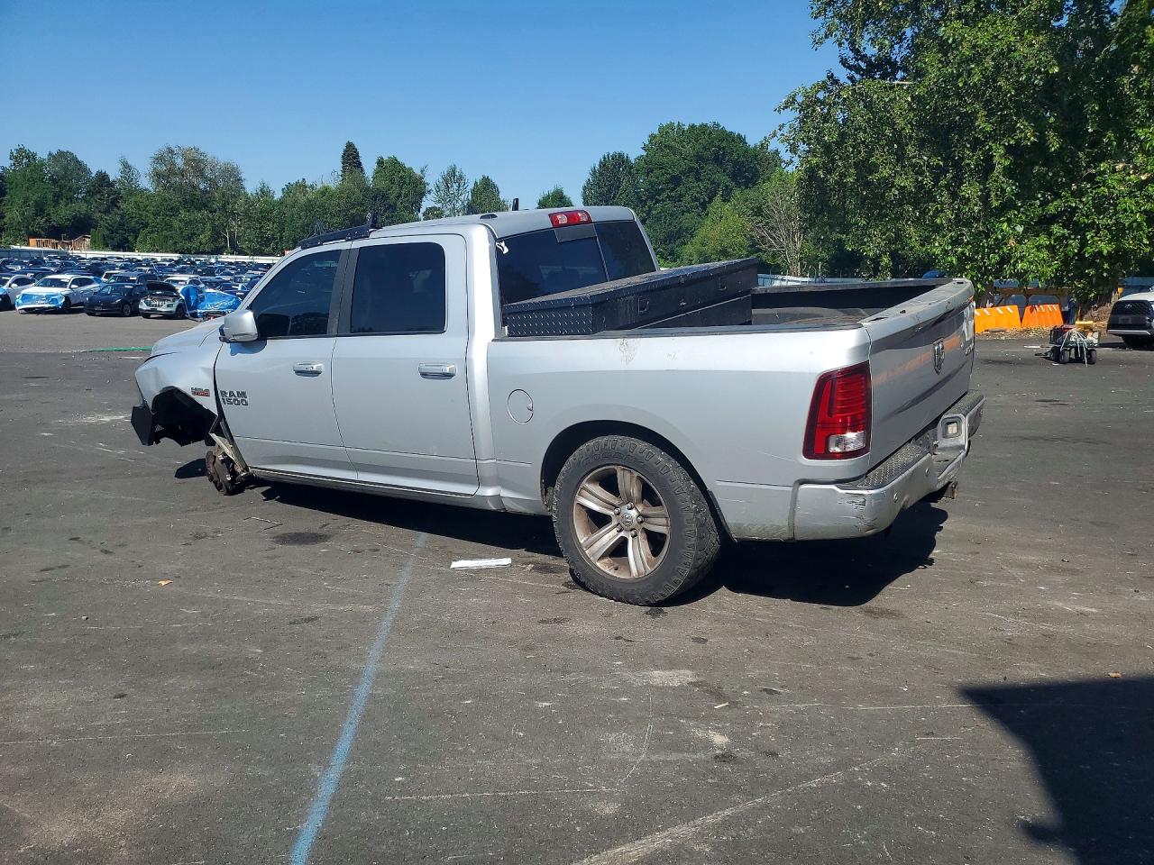 2014 Ram 1500 Sport Gray vin: 1C6RR7MT5ES252095