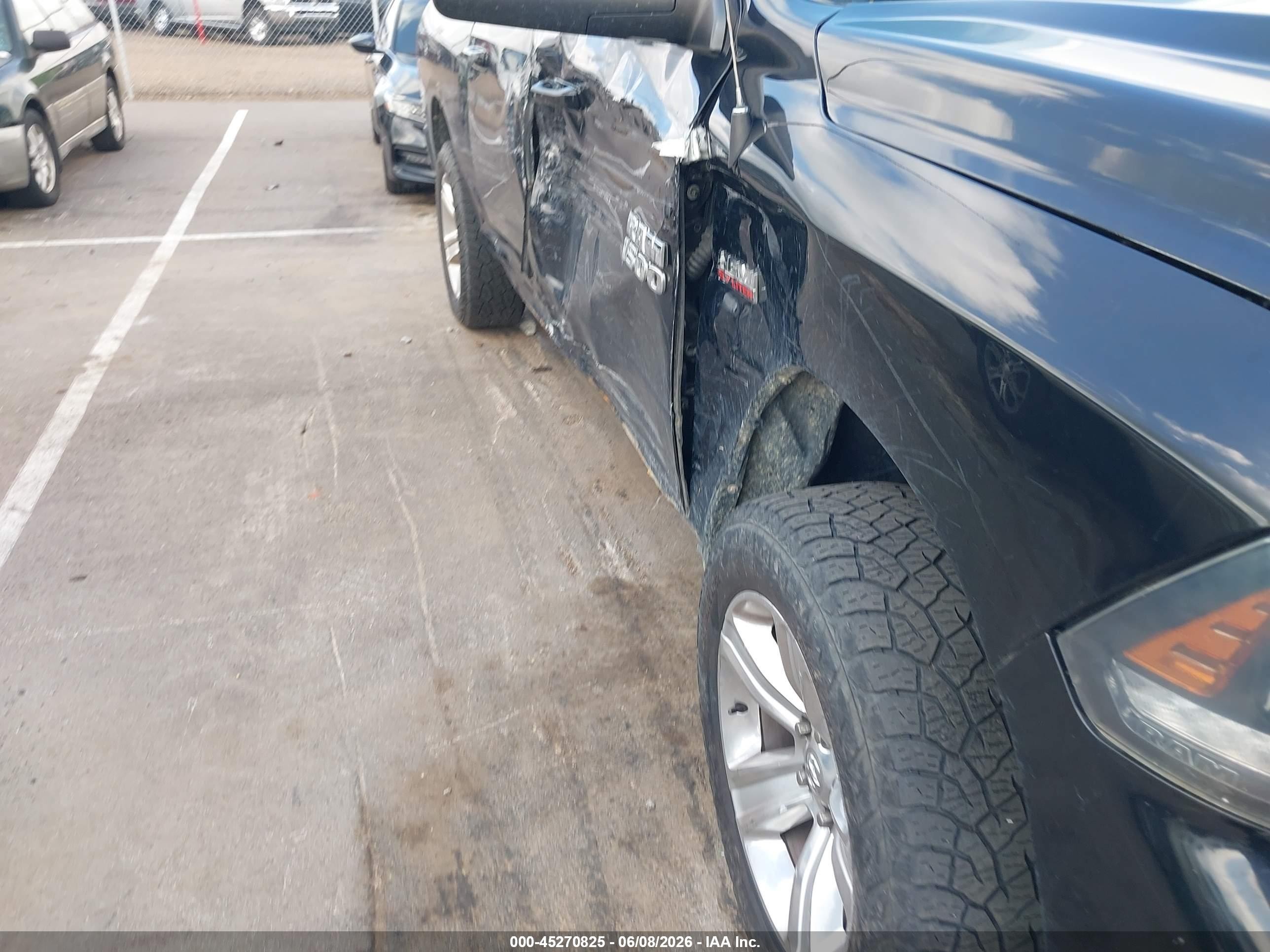 2014 Ram 1500 Sport Черный vin: 1C6RR7MT5ES324848