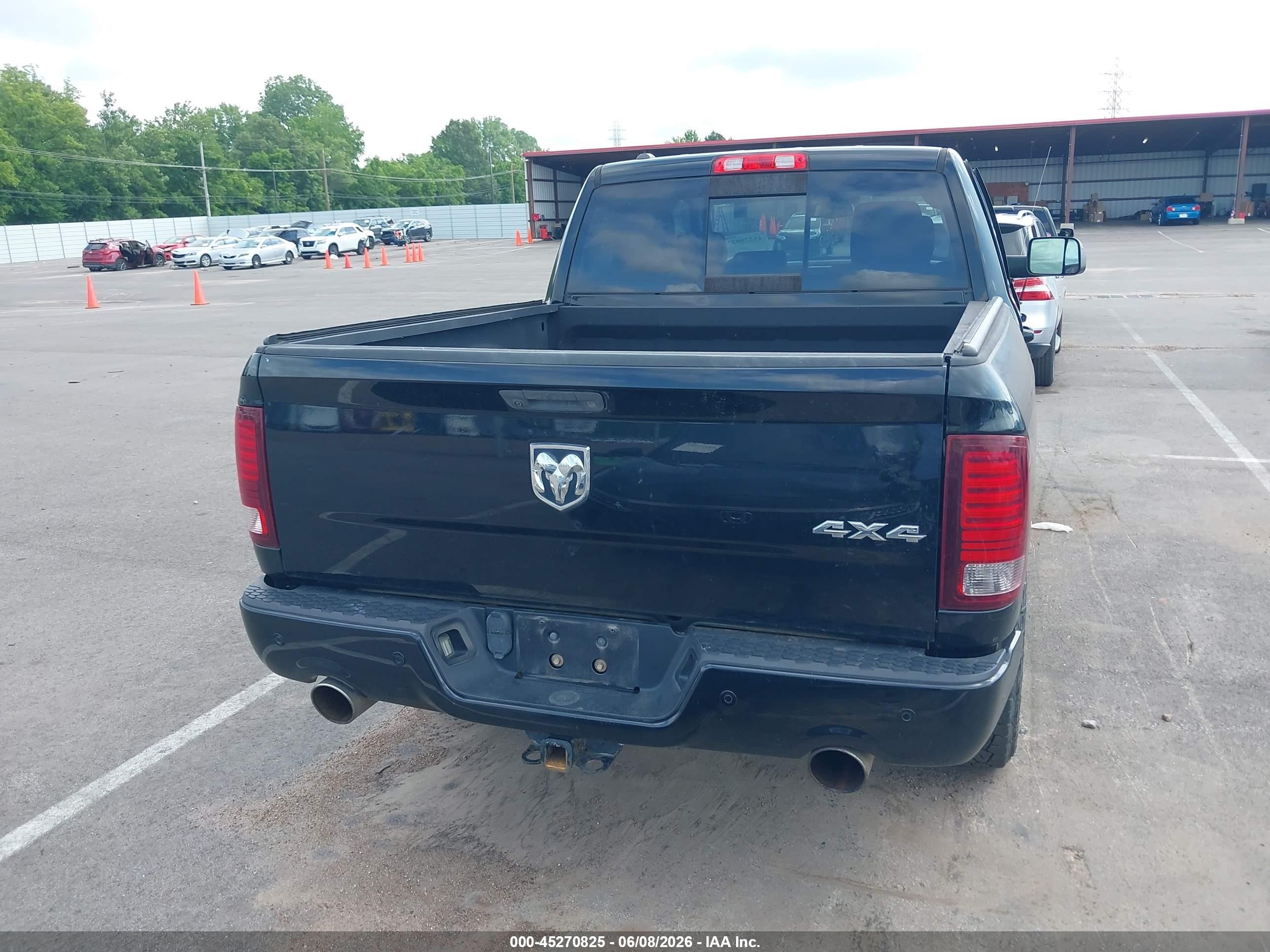 2014 Ram 1500 Sport Черный vin: 1C6RR7MT5ES324848