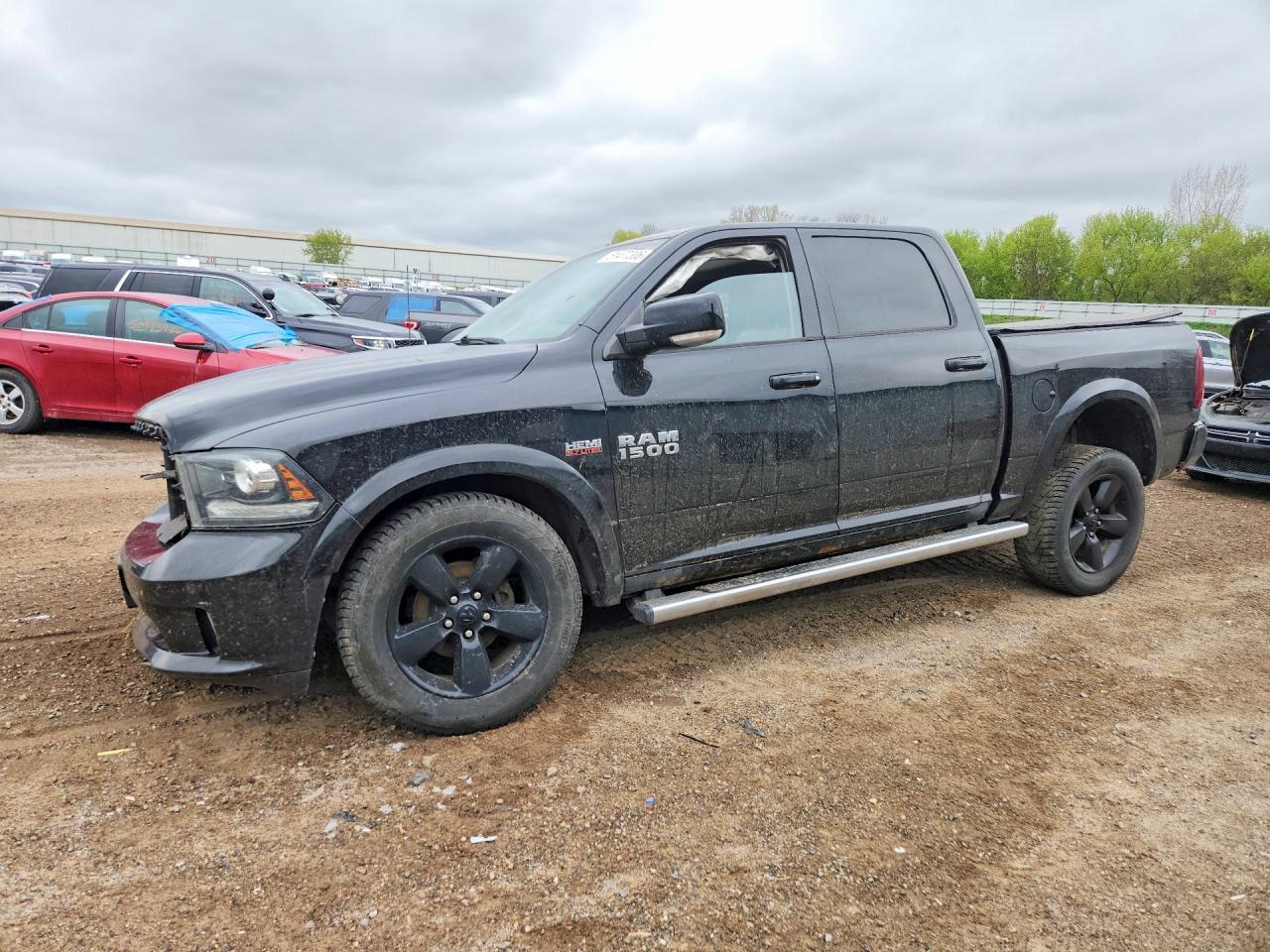2014 Ram 1500 Sport Черный vin: 1C6RR7MT5ES334859