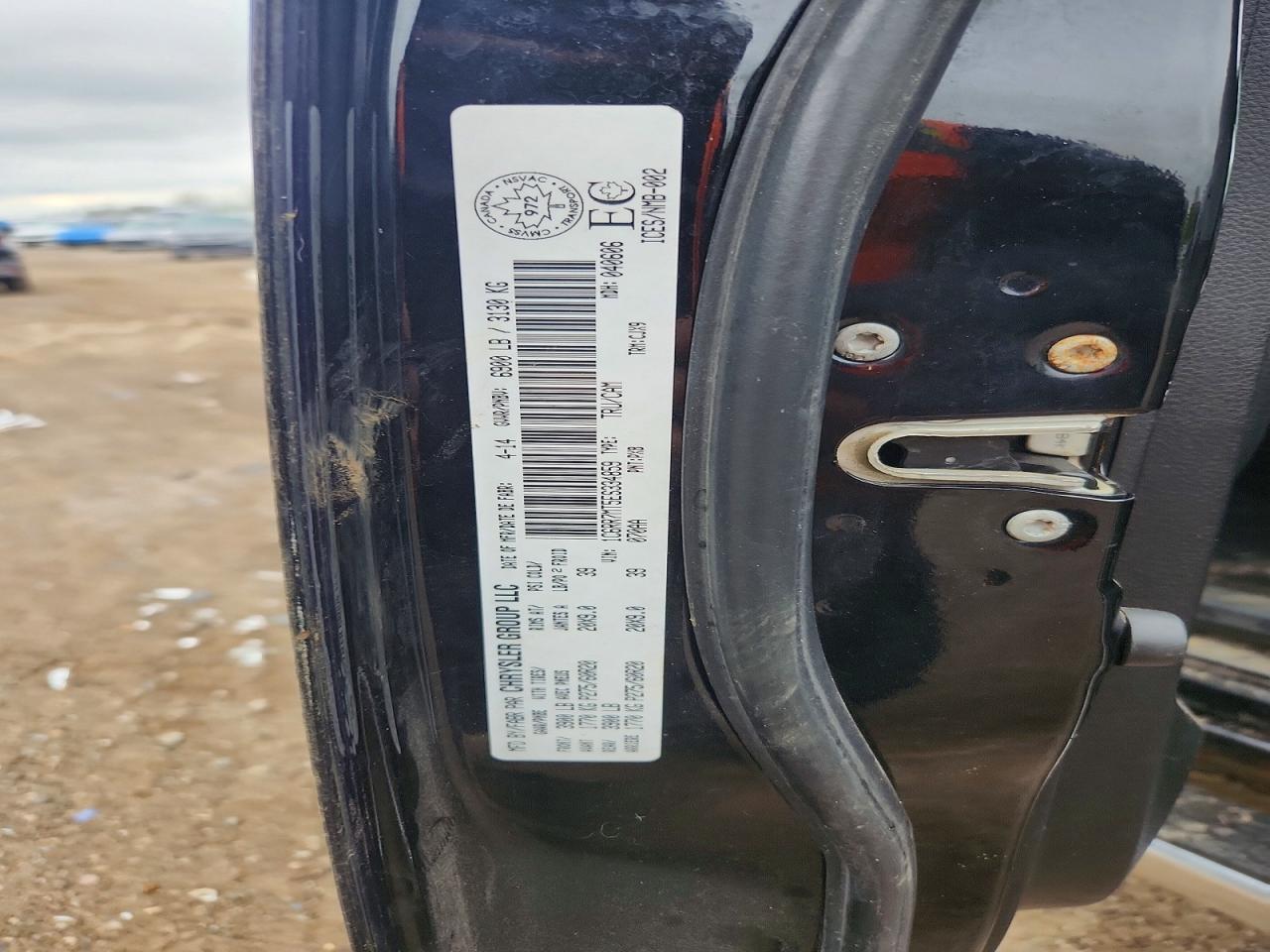2014 Ram 1500 Sport Черный vin: 1C6RR7MT5ES334859